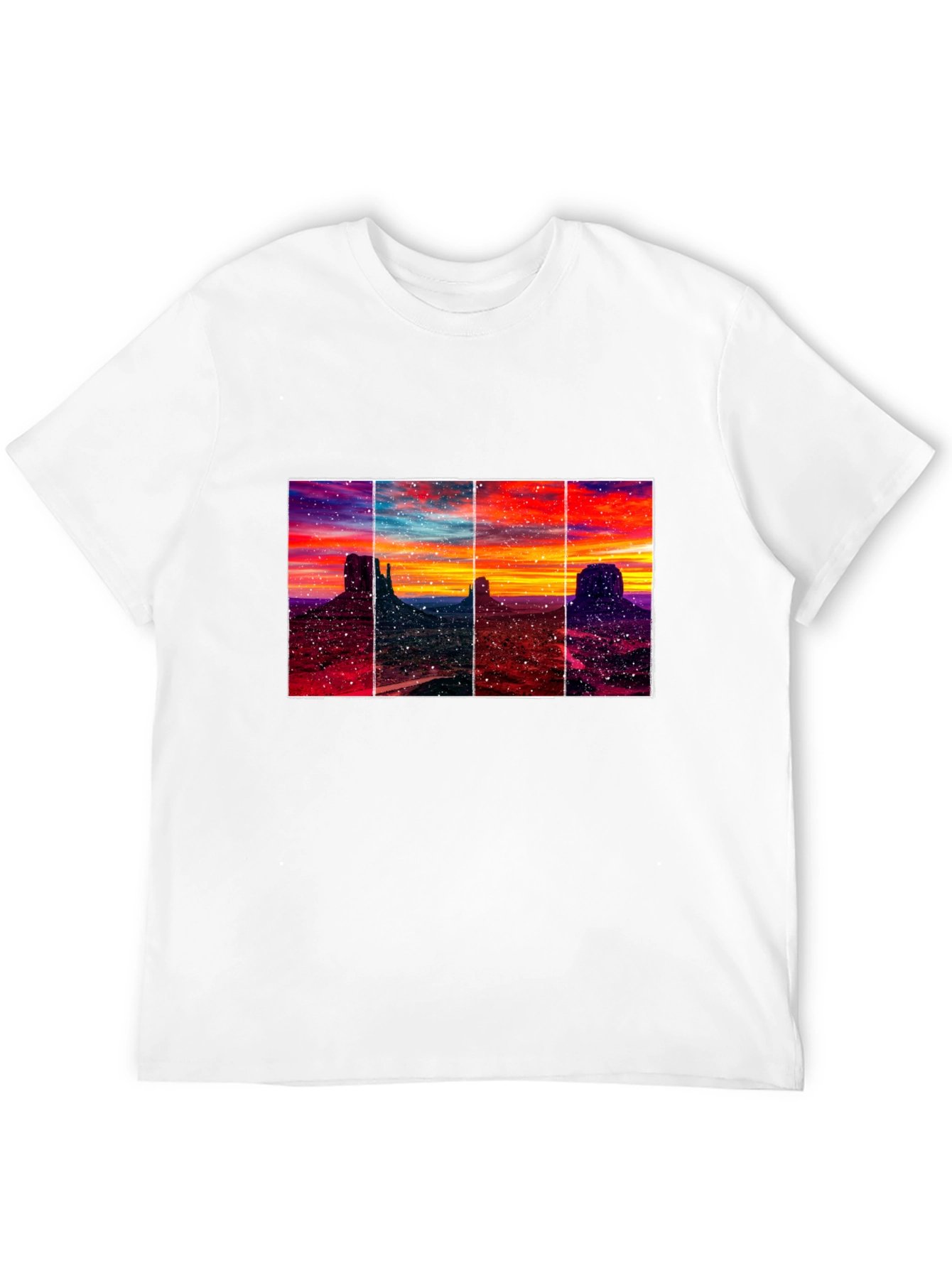 Monument Valley Sunset T-Shirt - Artistic Graphic Tee
