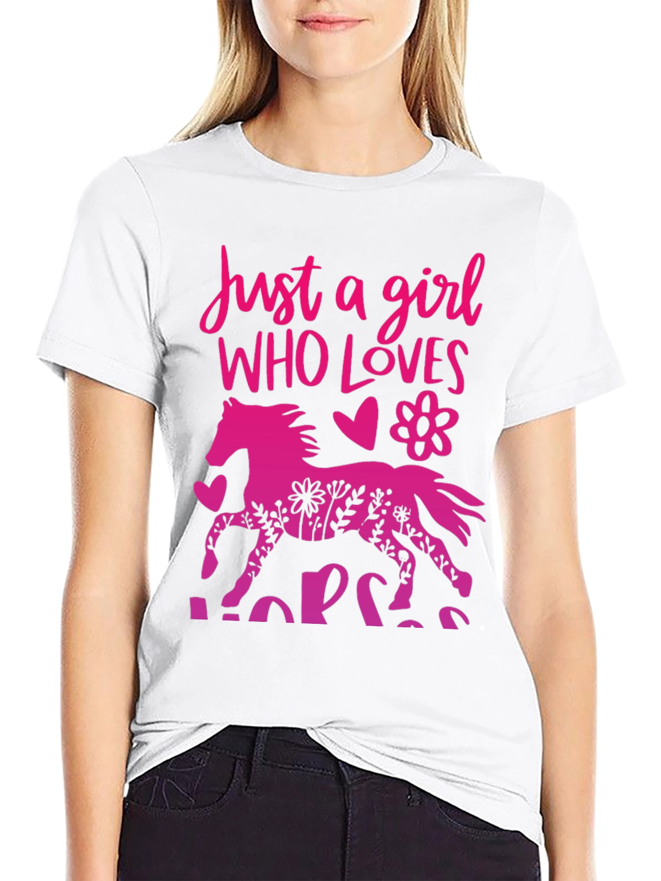 Just A Girl Who Loves Horses Tee