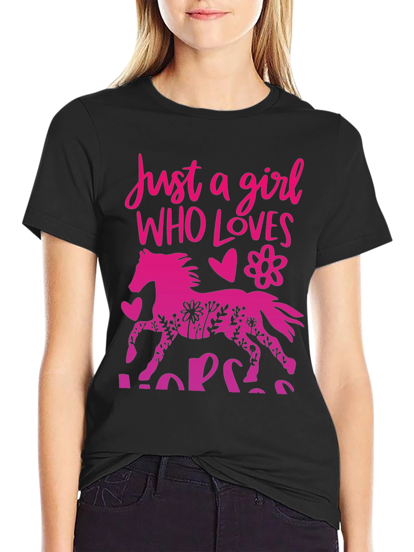 Just A Girl Who Loves Horses Tee