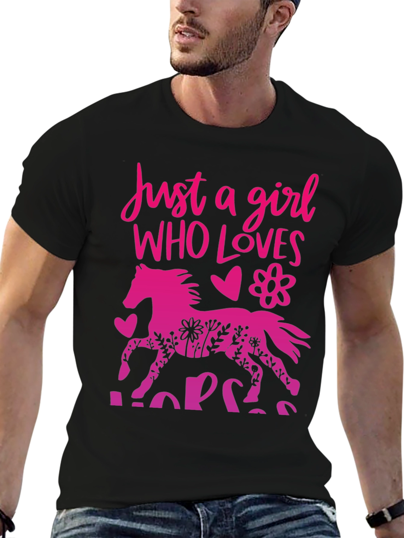 Just A Girl Who Loves Horses Tee