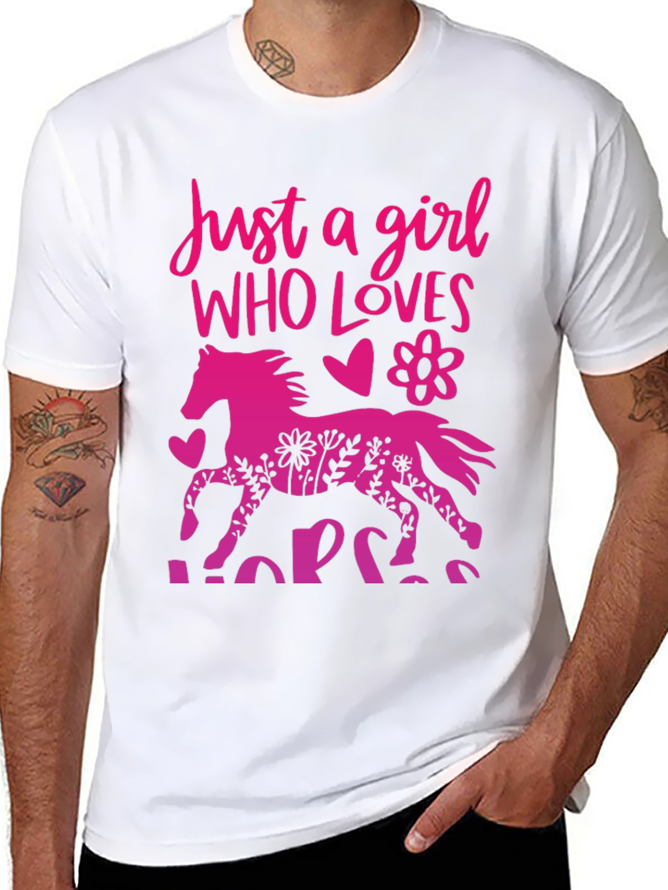 Just A Girl Who Loves Horses Tee