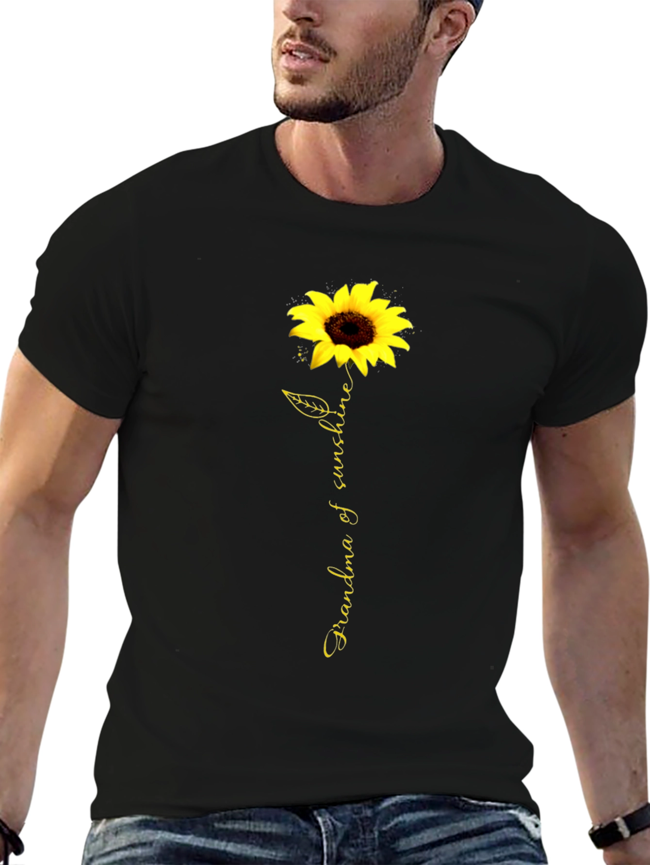 Grandma of Sunshine Sunflower Graphic Tee