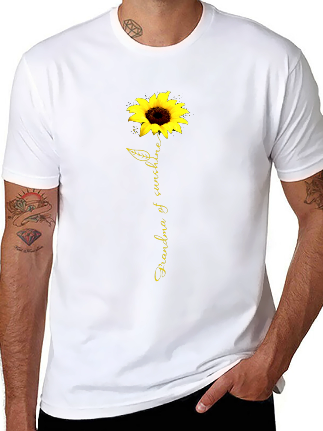 Grandma of Sunshine Sunflower Graphic Tee