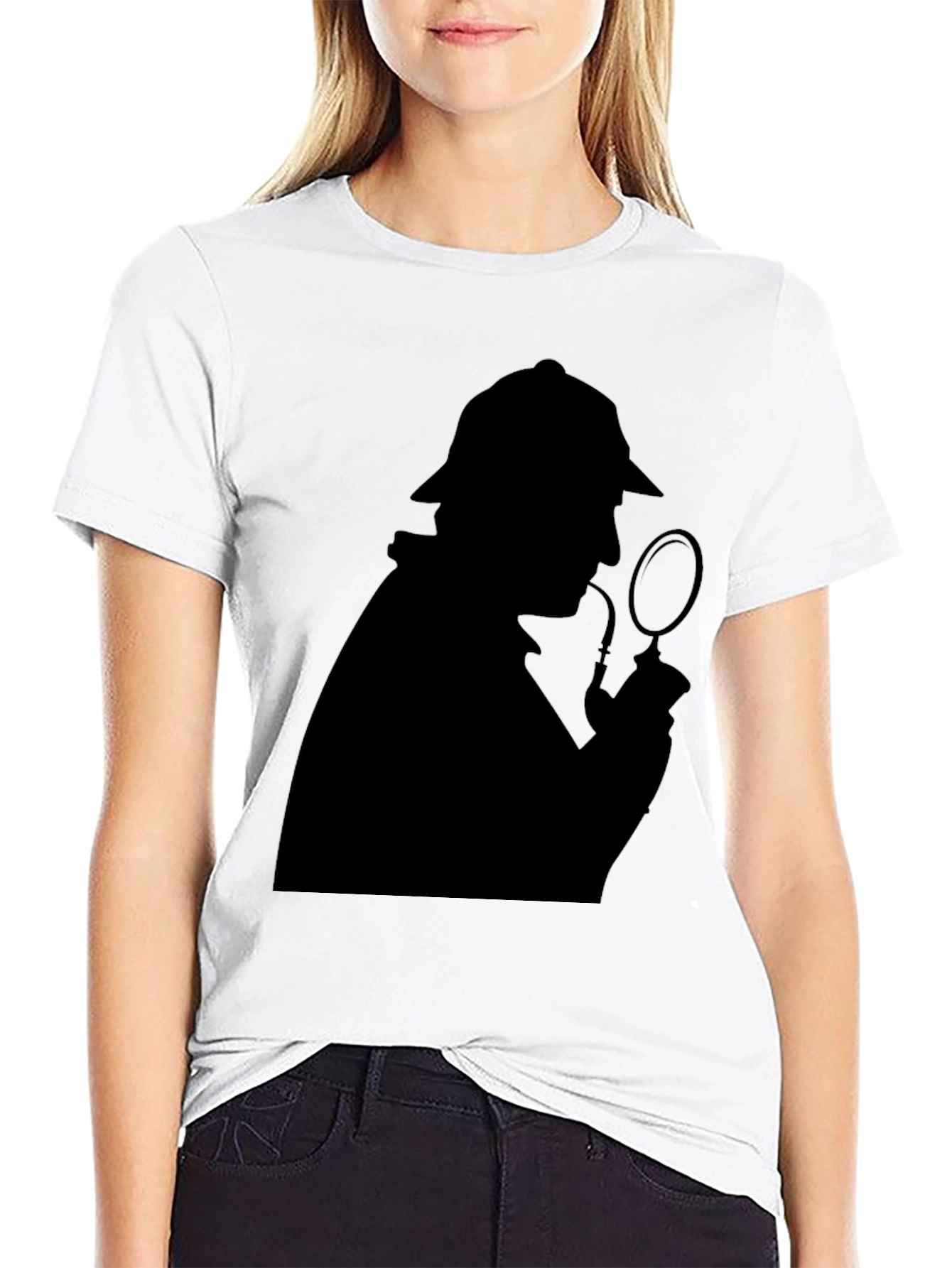 Sherlock Holmes Silhouette T-Shirt - Detective Tee