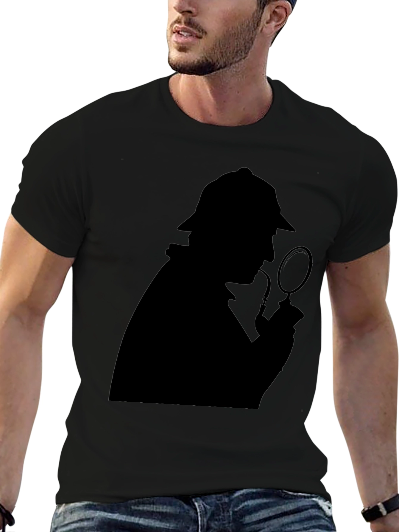 Sherlock Holmes Silhouette T-Shirt - Detective Tee