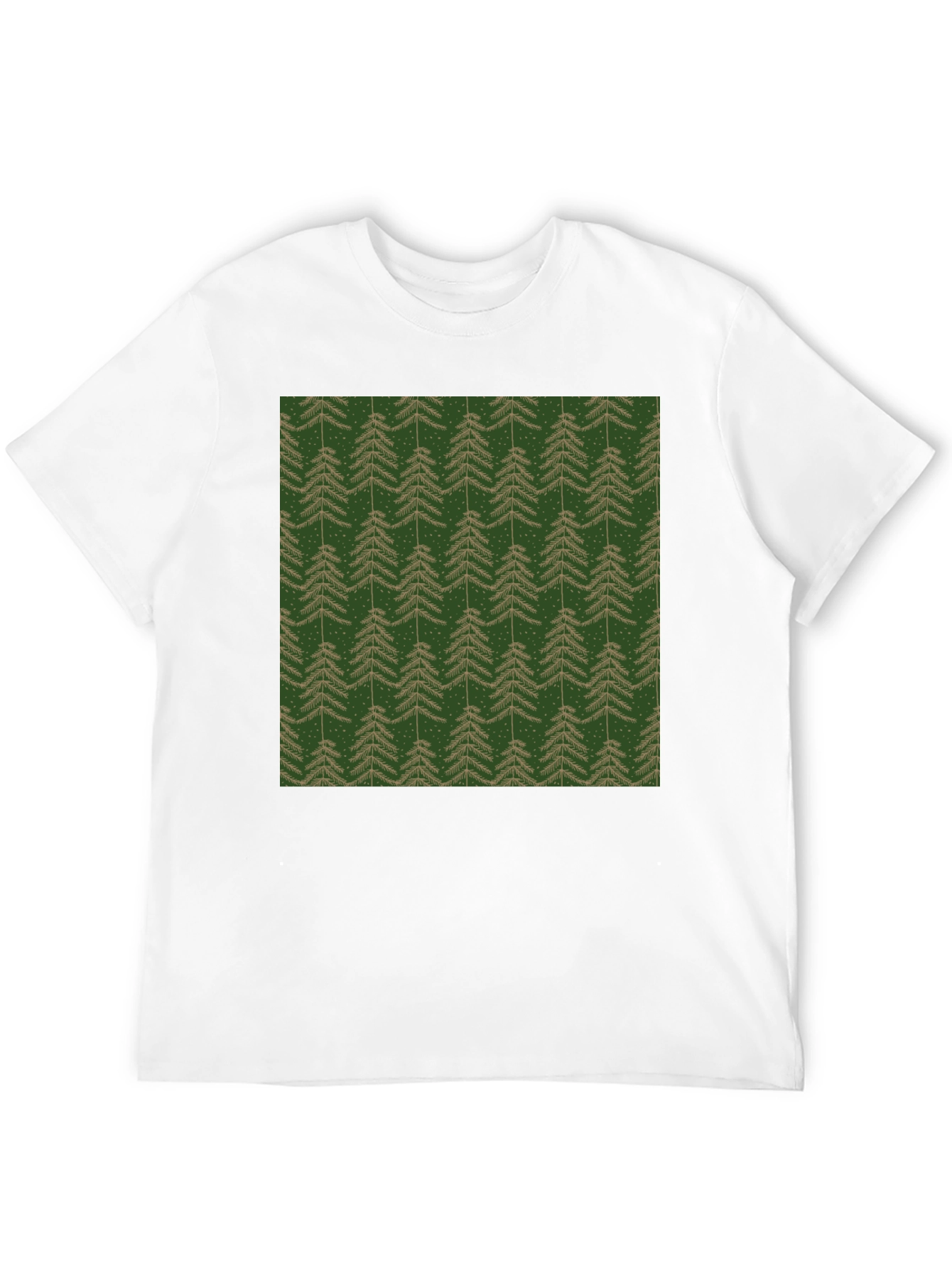 Evergreen Tree Pattern T-Shirt