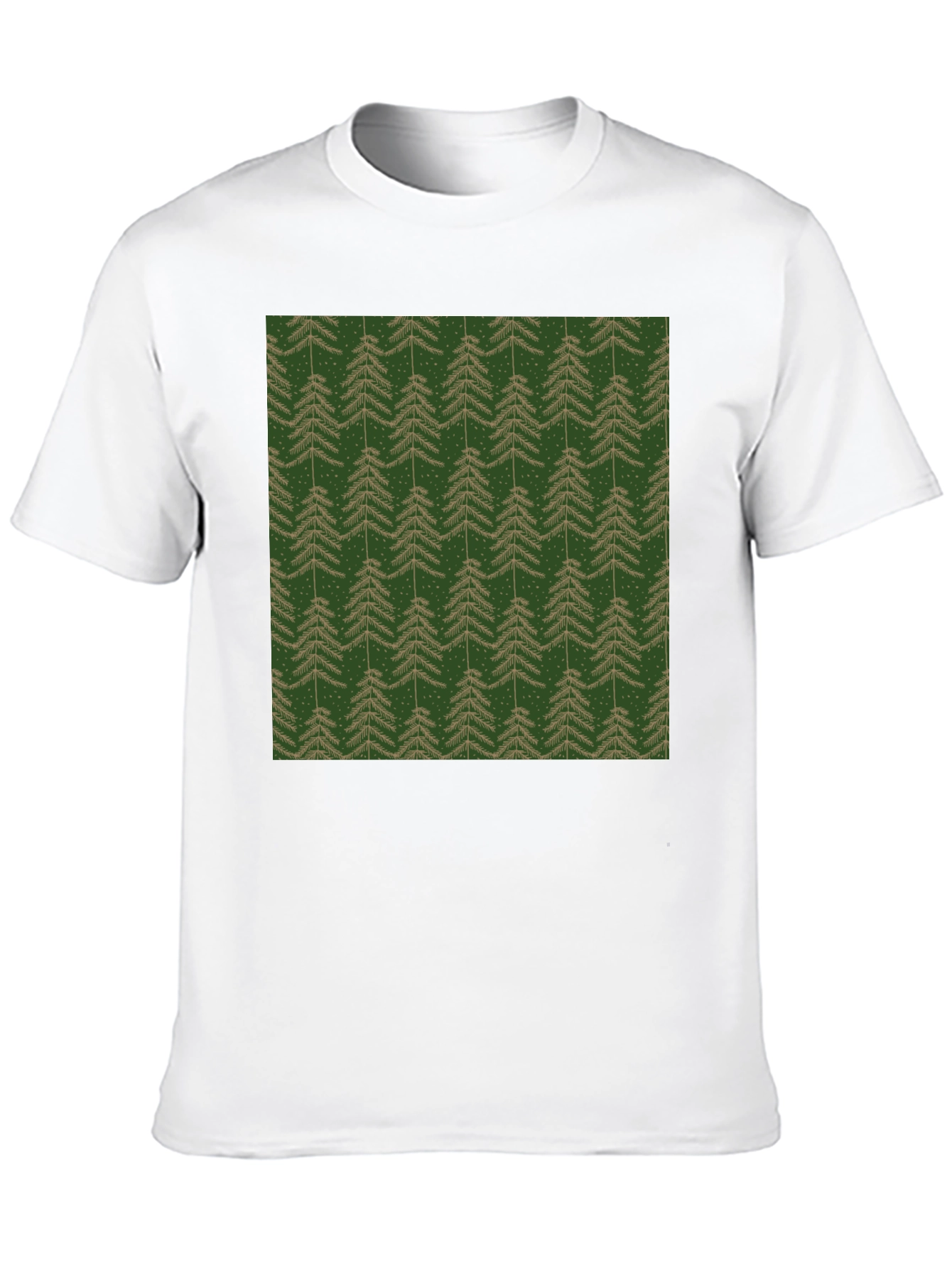 Evergreen Tree Pattern T-Shirt