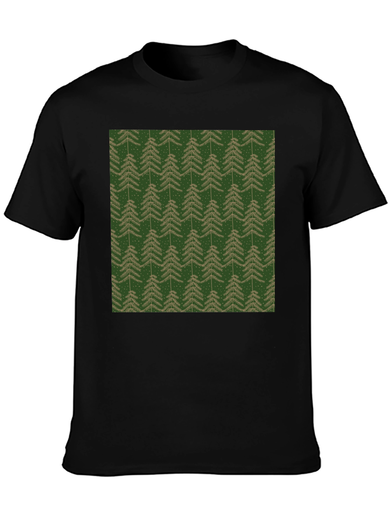 Evergreen Tree Pattern T-Shirt