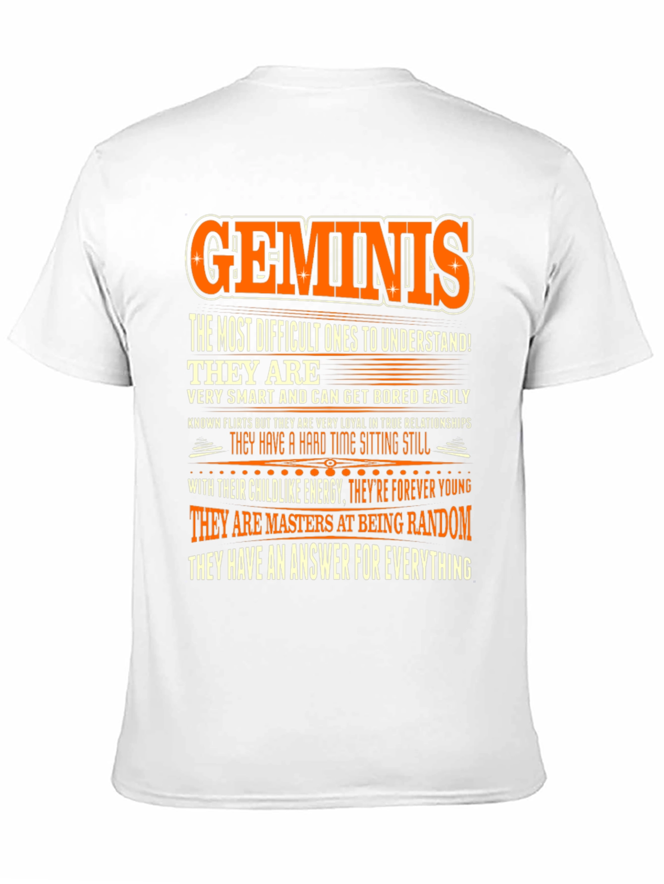 Gemini Zodiac T-Shirt - Random & Smart
