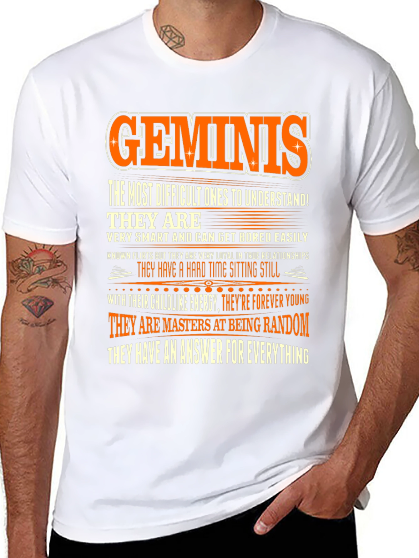 Gemini Zodiac T-Shirt - Random & Smart