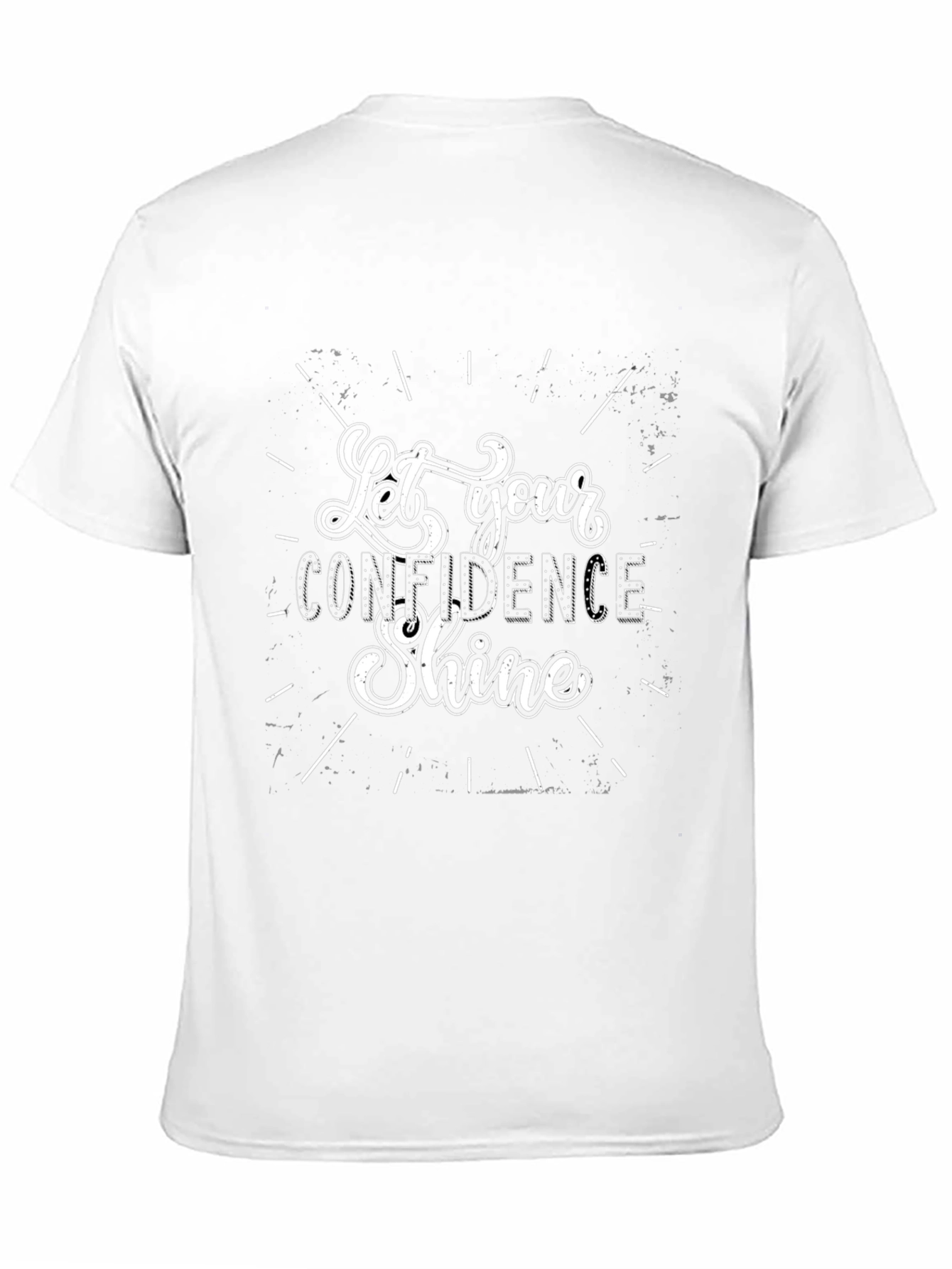 Let Your Confidence Shine Black T-Shirt