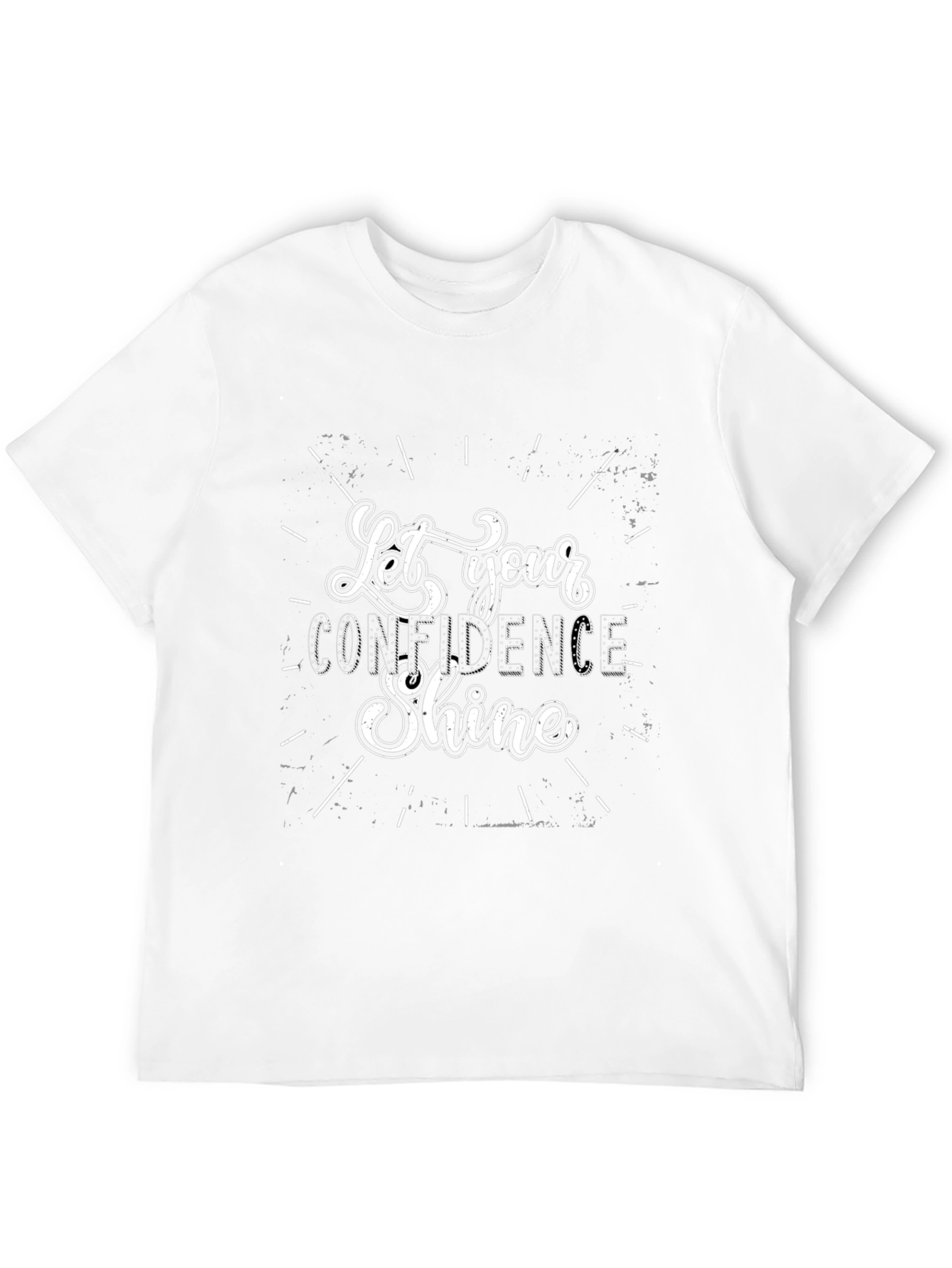 Let Your Confidence Shine Black T-Shirt