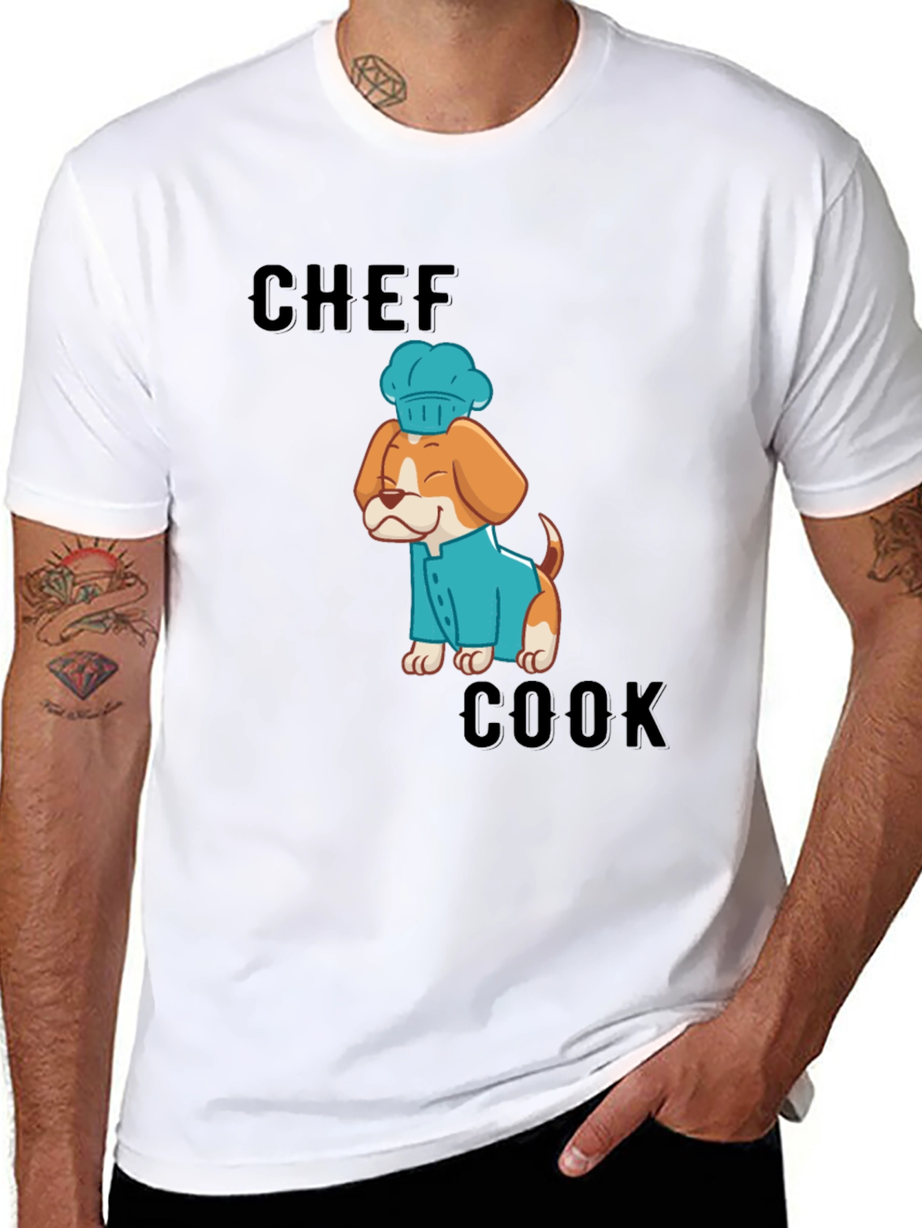 Chef Cook Dog T-Shirt: Cute Culinary Canine Tee