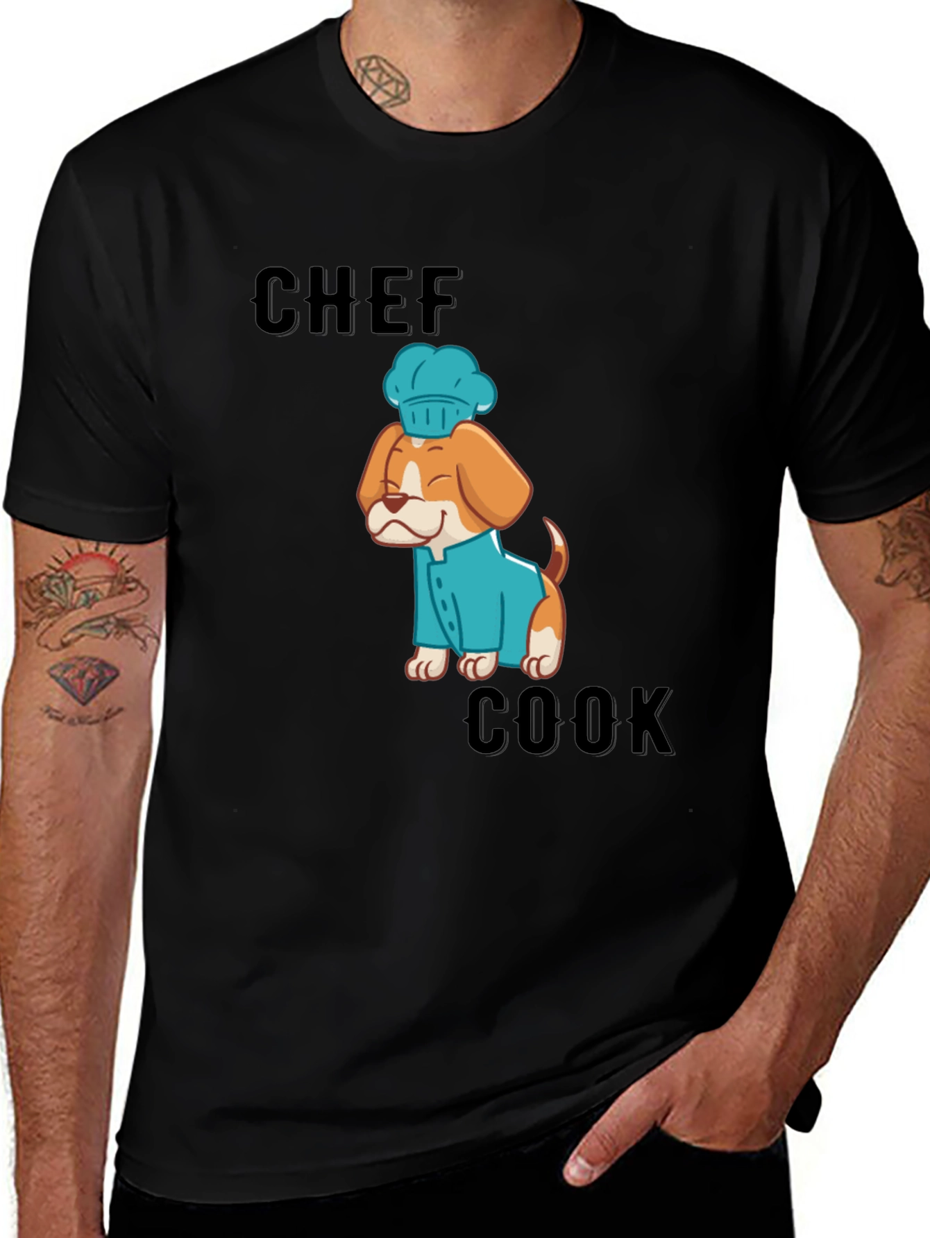 Chef Cook Dog T-Shirt: Cute Culinary Canine Tee