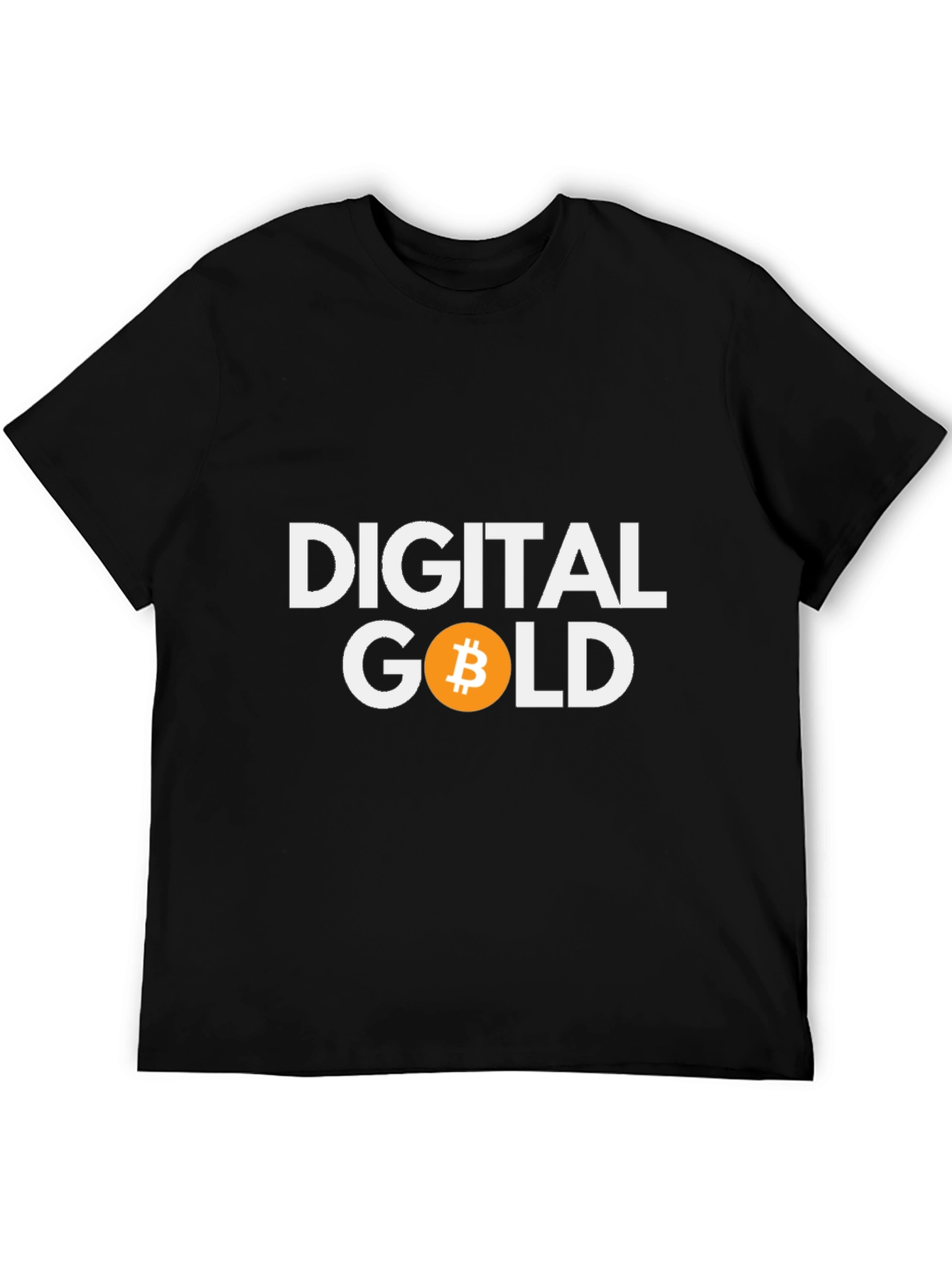 Digital Gold Bitcoin Crypto T-Shirt - Black