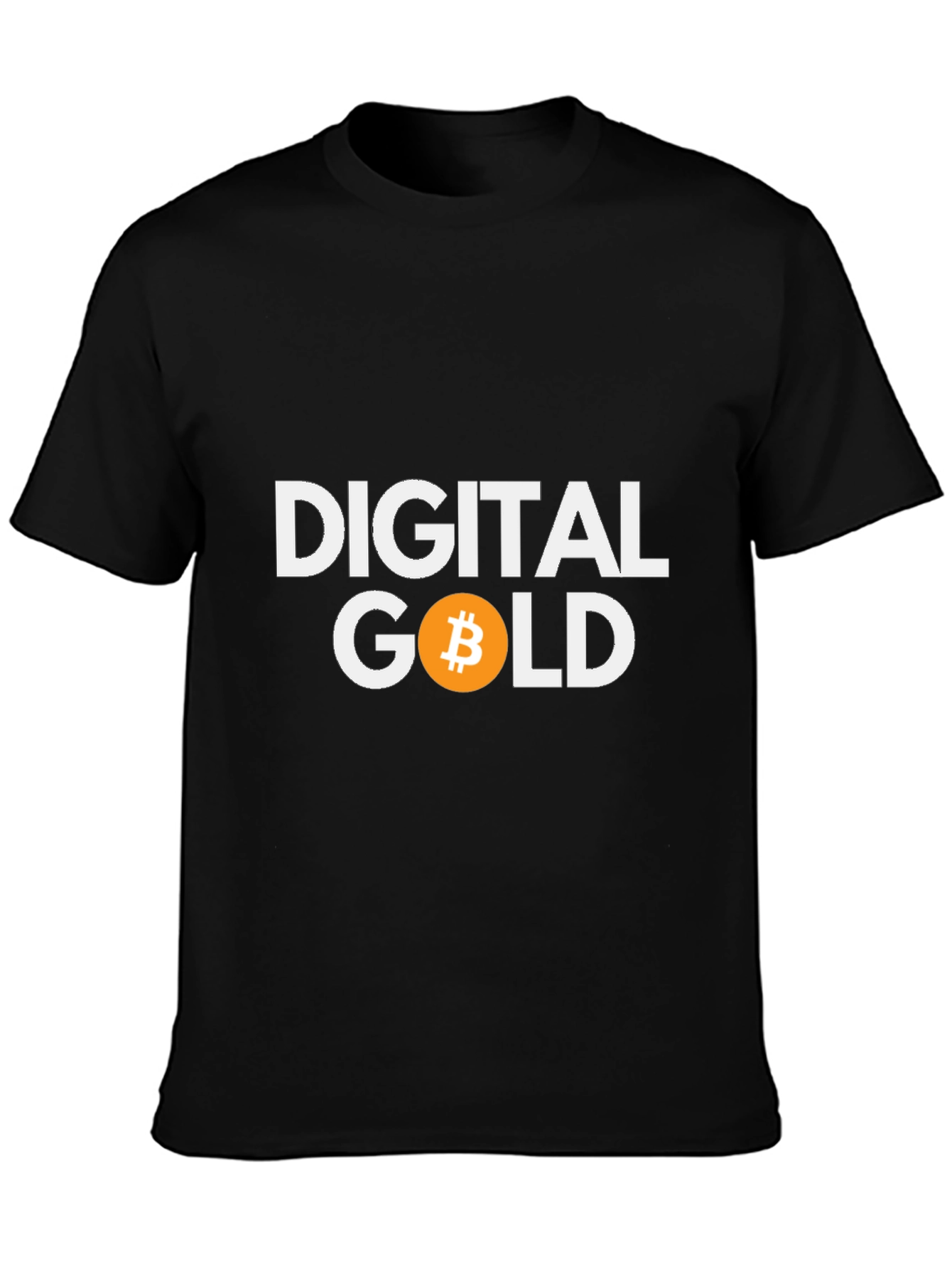 Digital Gold Bitcoin Crypto T-Shirt - Black