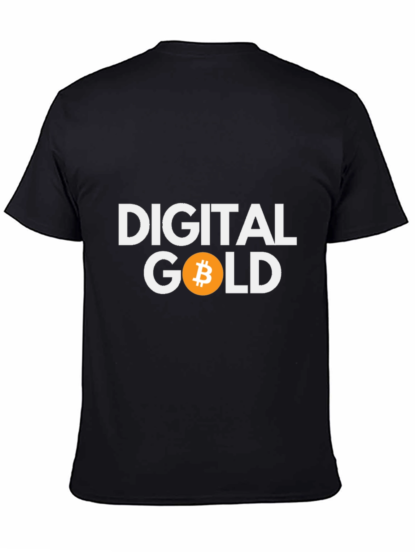 Digital Gold Bitcoin Crypto T-Shirt - Black
