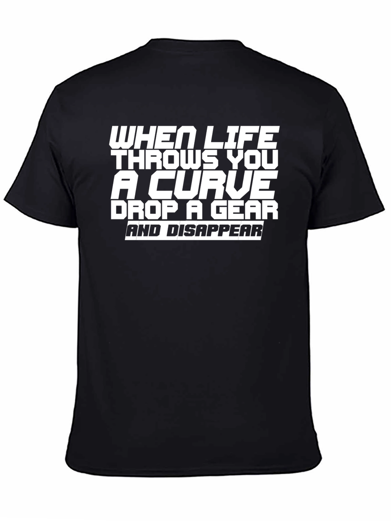 Curveball Tee: Drop a Gear & Disappear