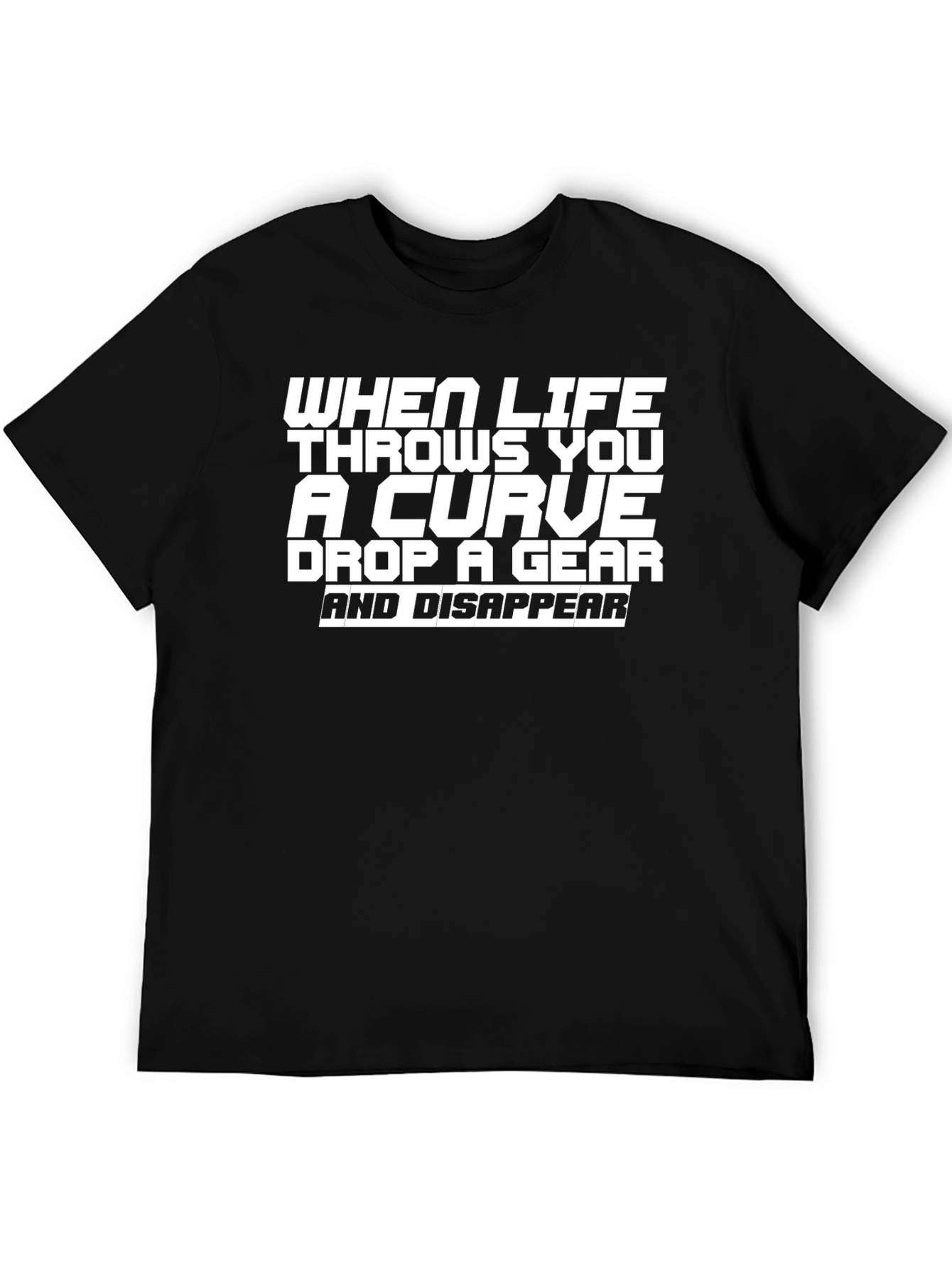 Curveball Tee: Drop a Gear & Disappear