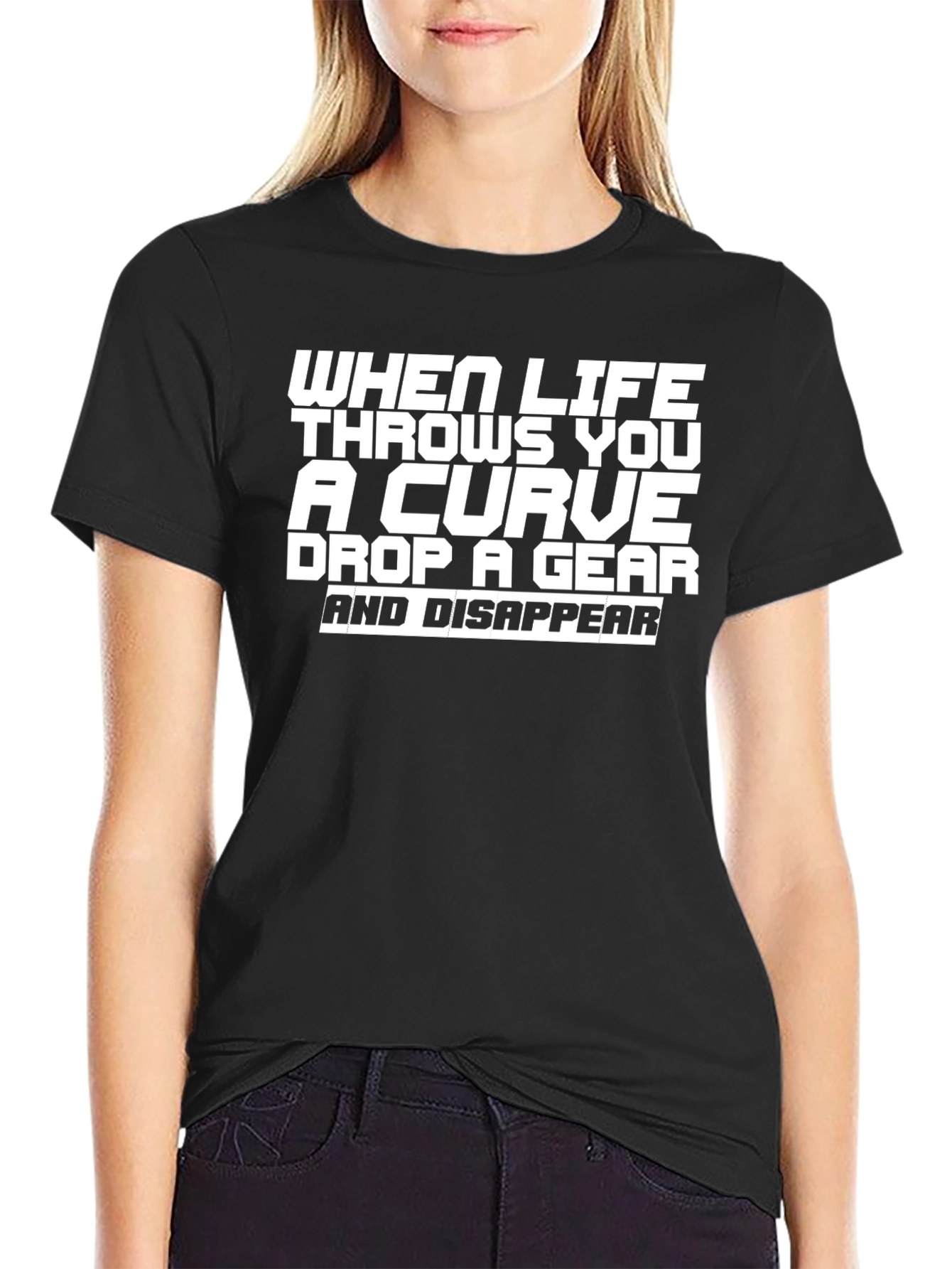 Curveball Tee: Drop a Gear & Disappear