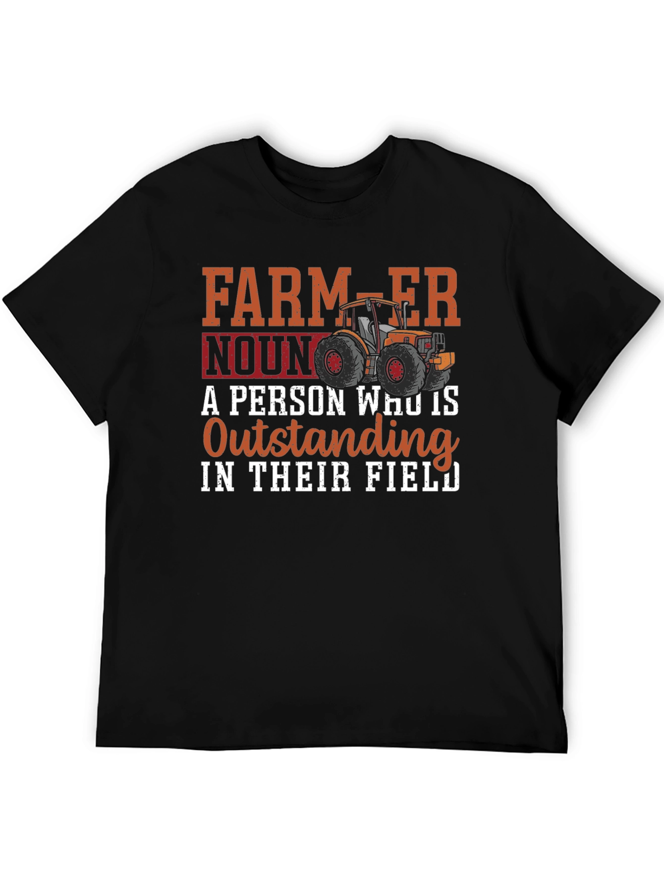 Farmer Definition Black T-Shirt