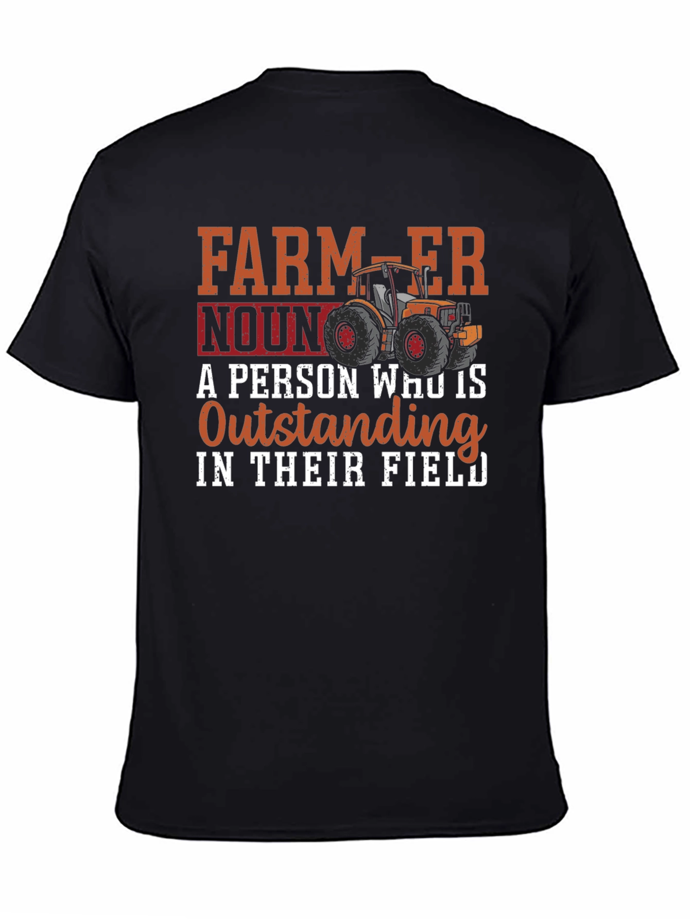 Farmer Definition Black T-Shirt