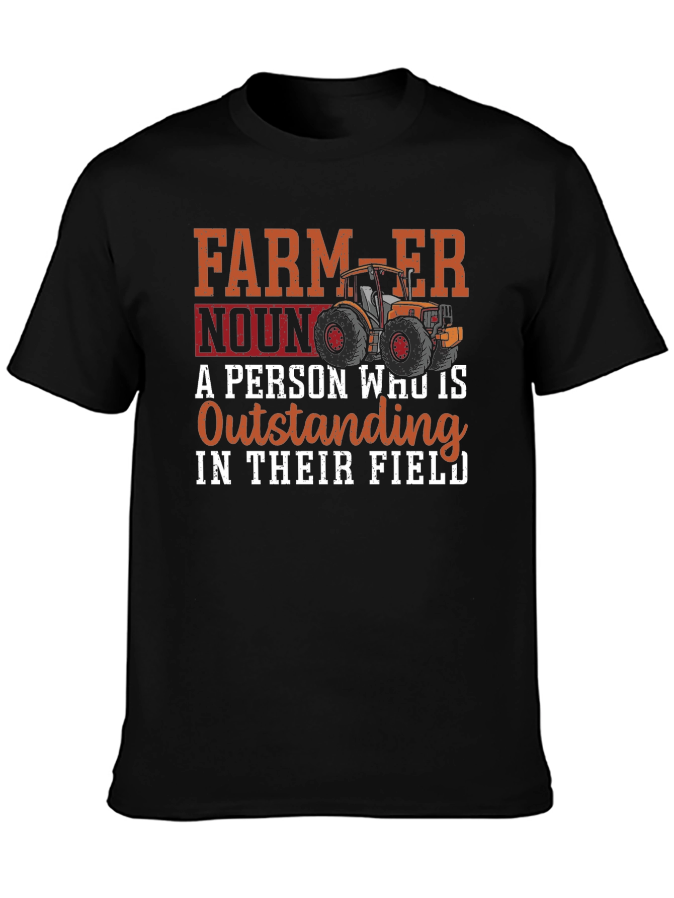 Farmer Definition Black T-Shirt