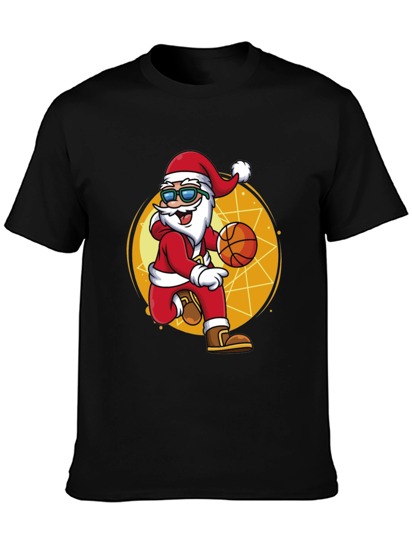 Santa Claus Basketball T-Shirt