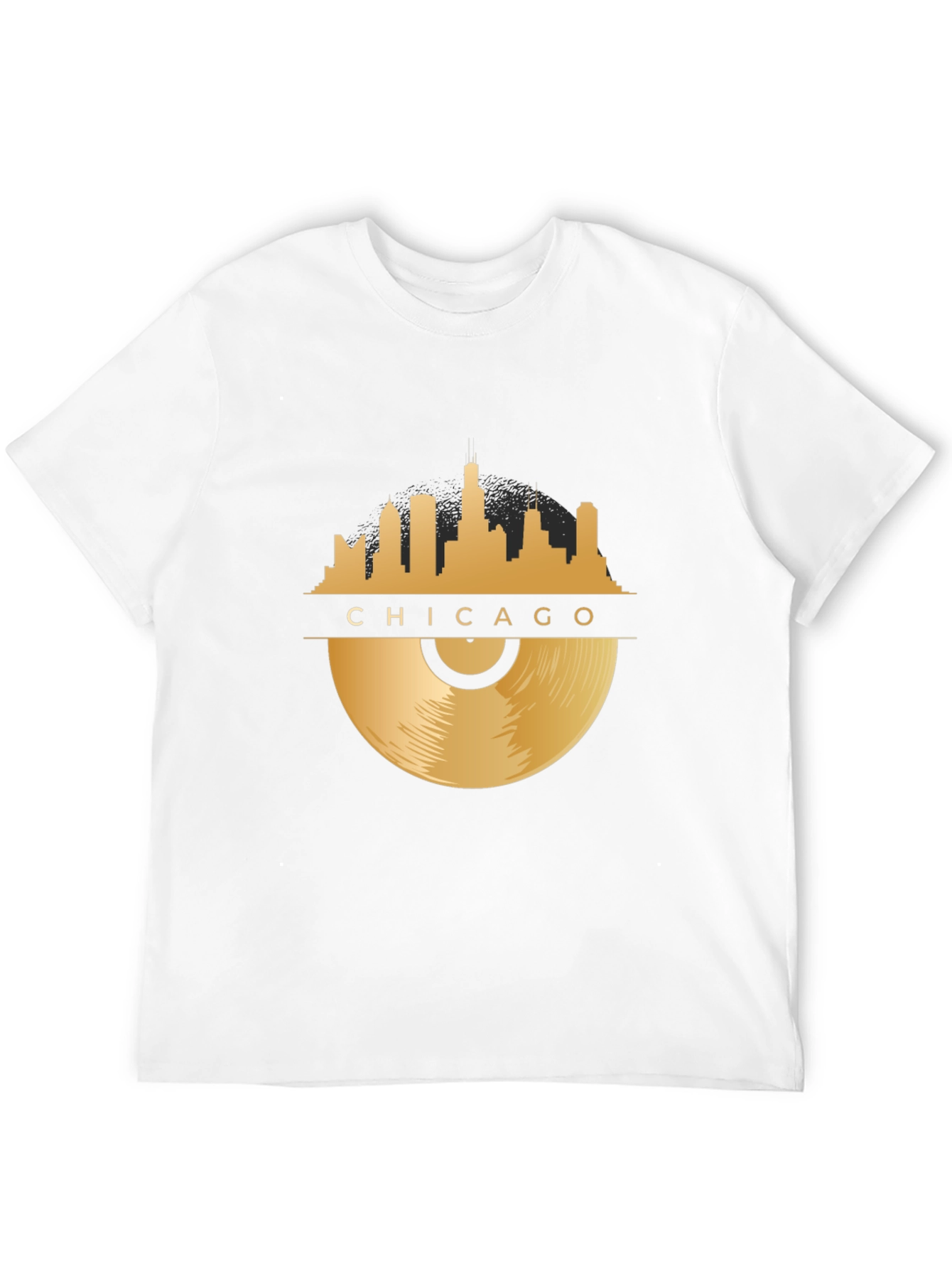 Chicago Skyline Record T-Shirt