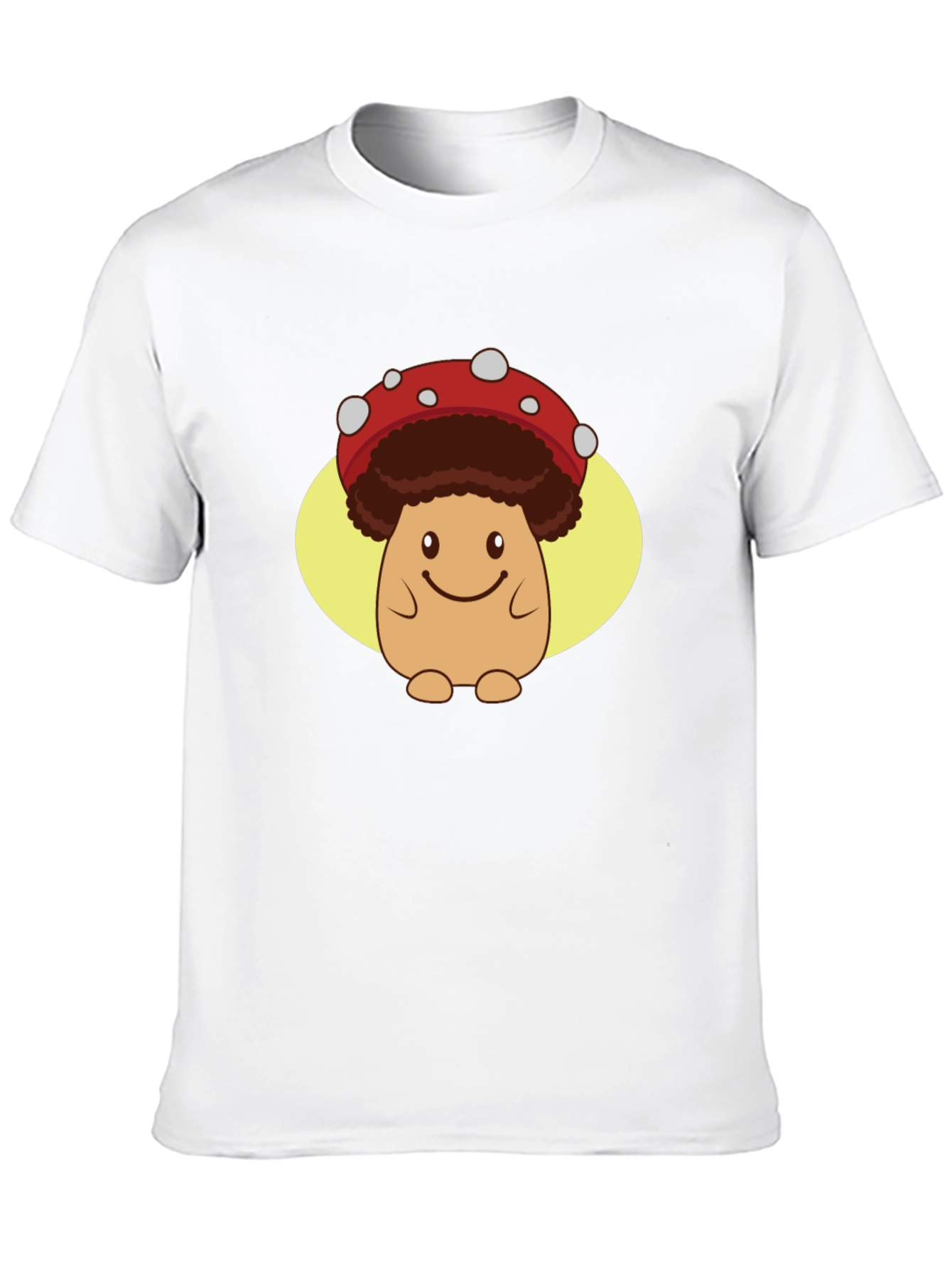 Mushroom Character Graphic T-Shirt