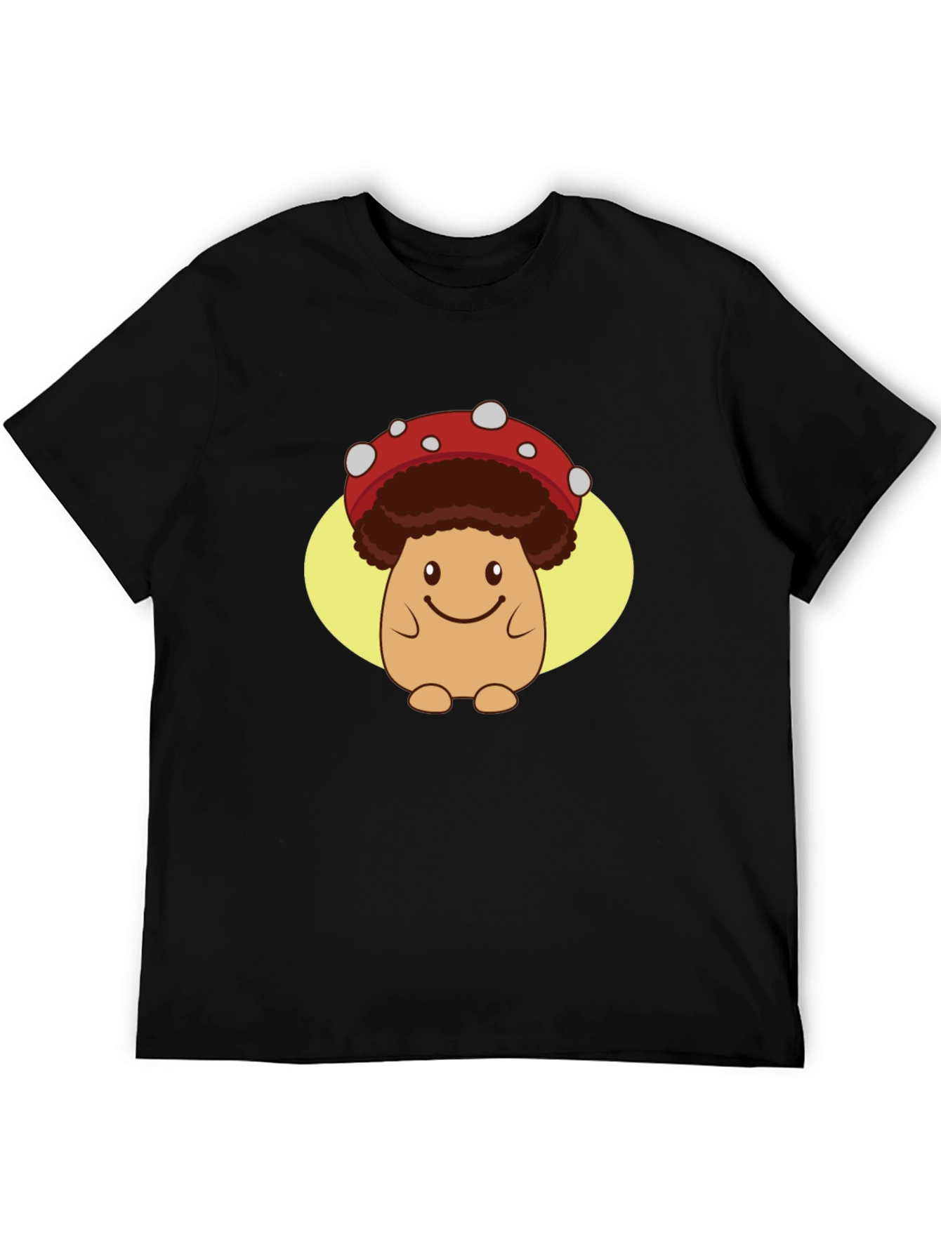 Mushroom Character Graphic T-Shirt