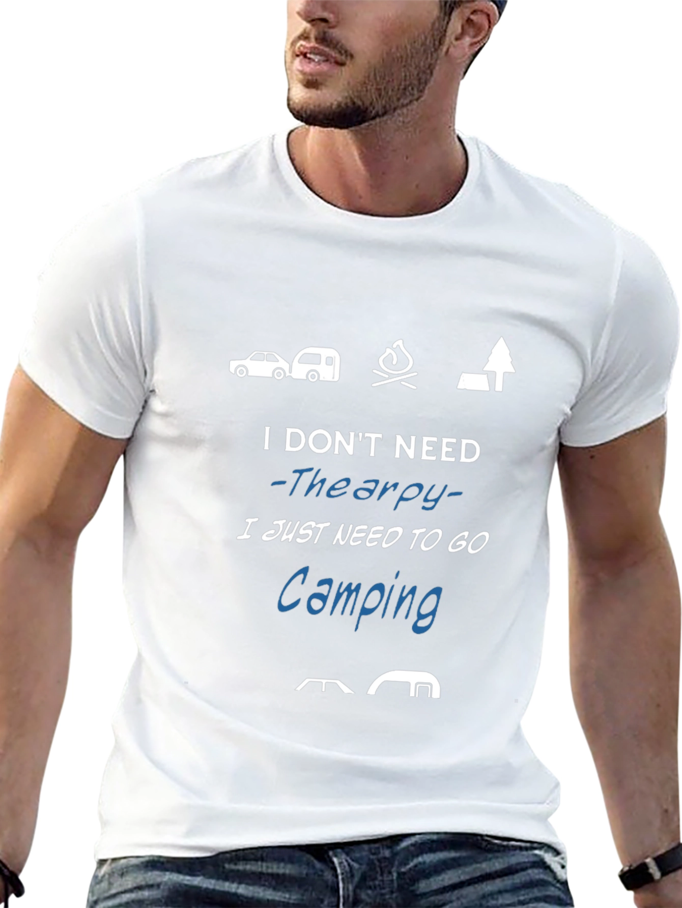 Camping Therapy Graphic T-Shirt