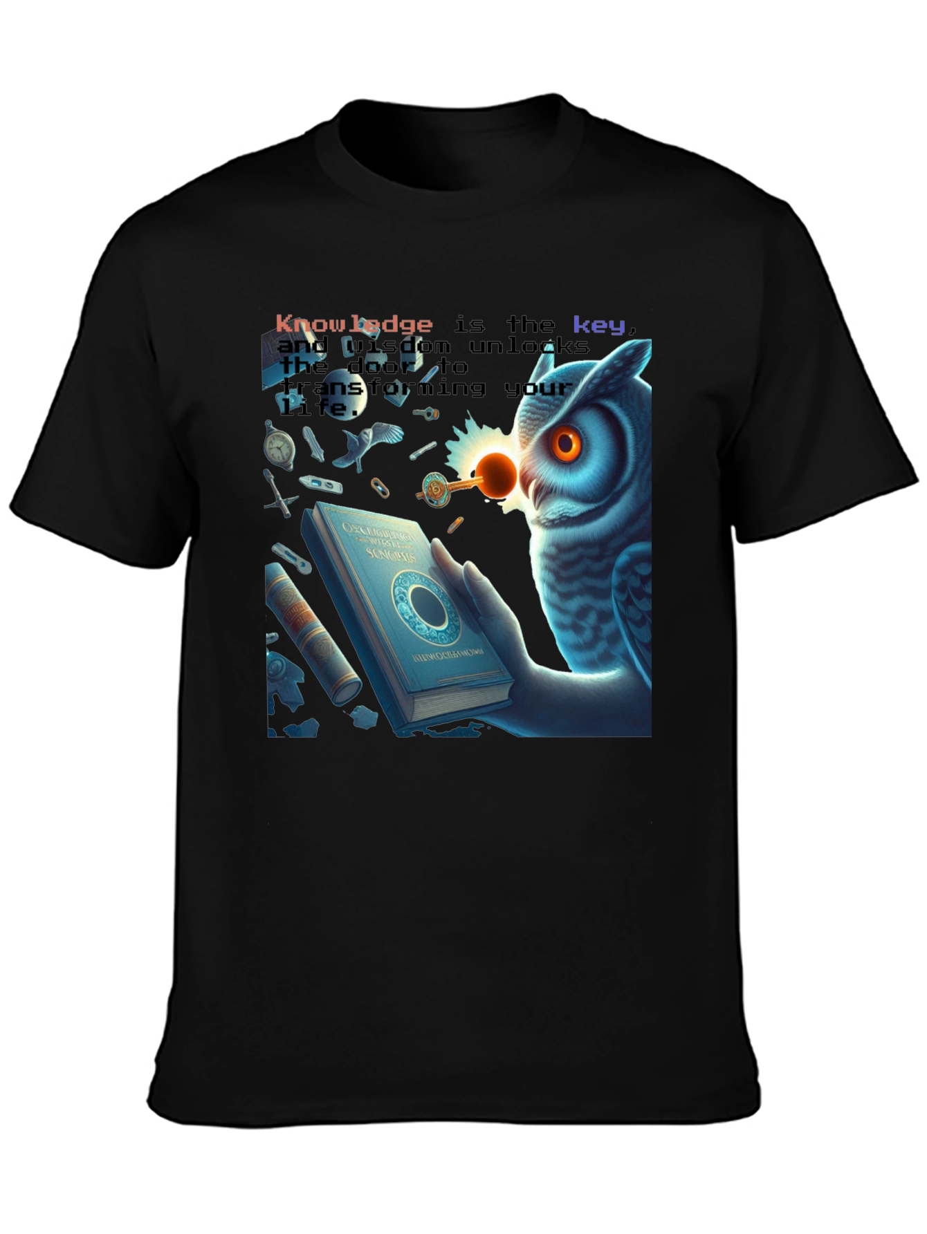 Knowledge Key Owl T-Shirt