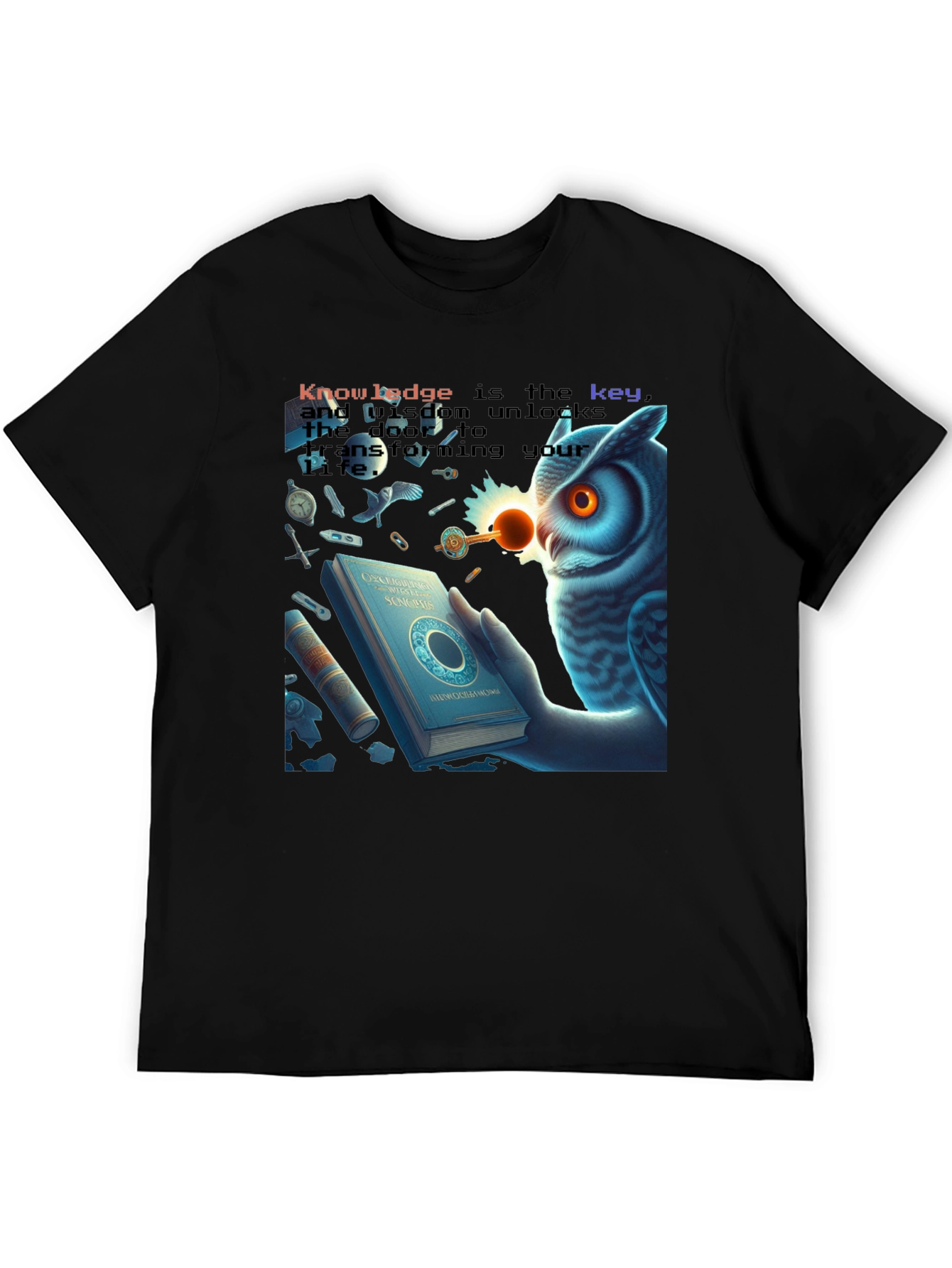 Knowledge Key Owl T-Shirt