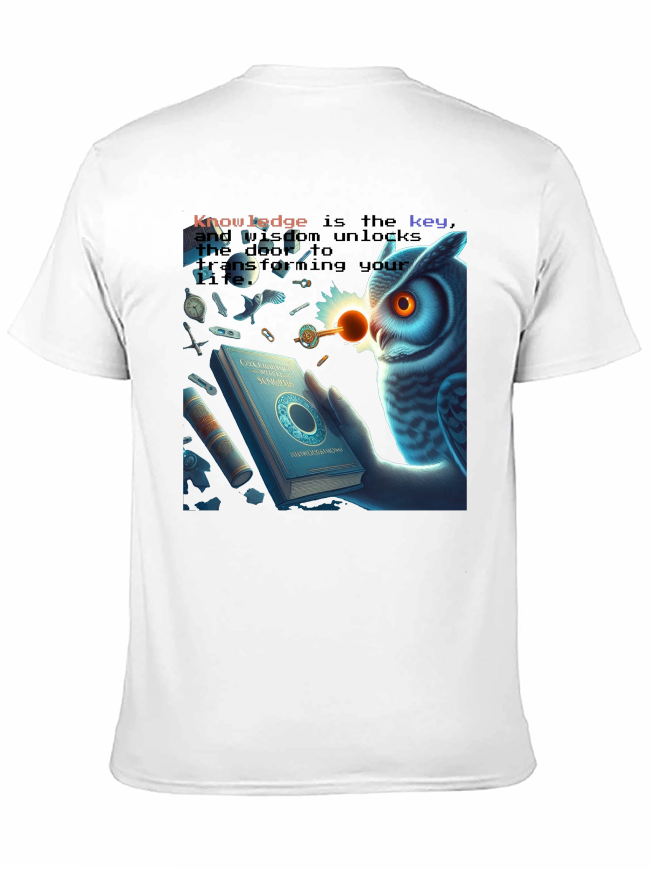 Knowledge Key Owl T-Shirt