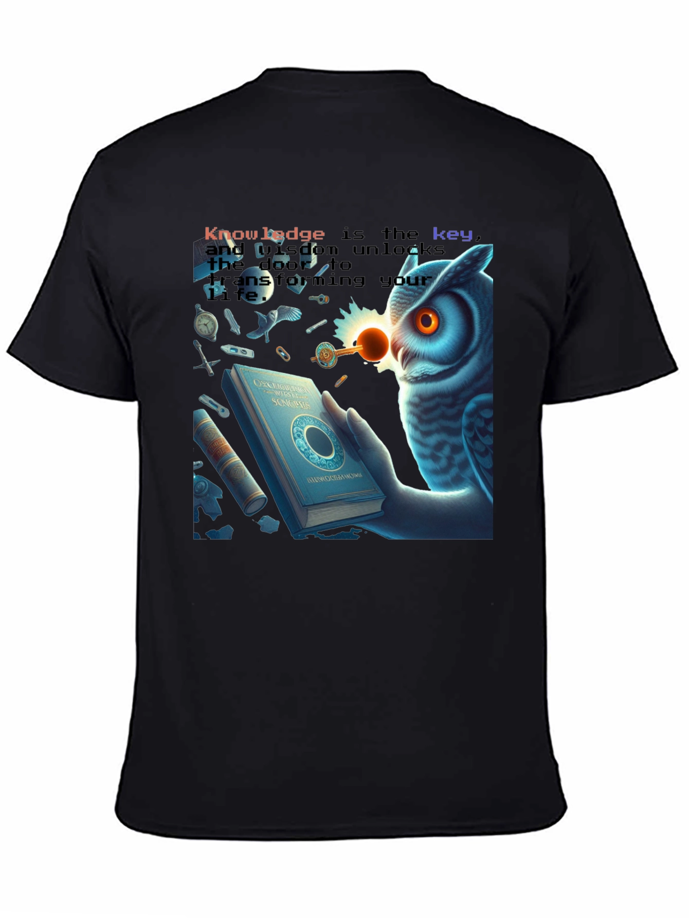 Knowledge Key Owl T-Shirt