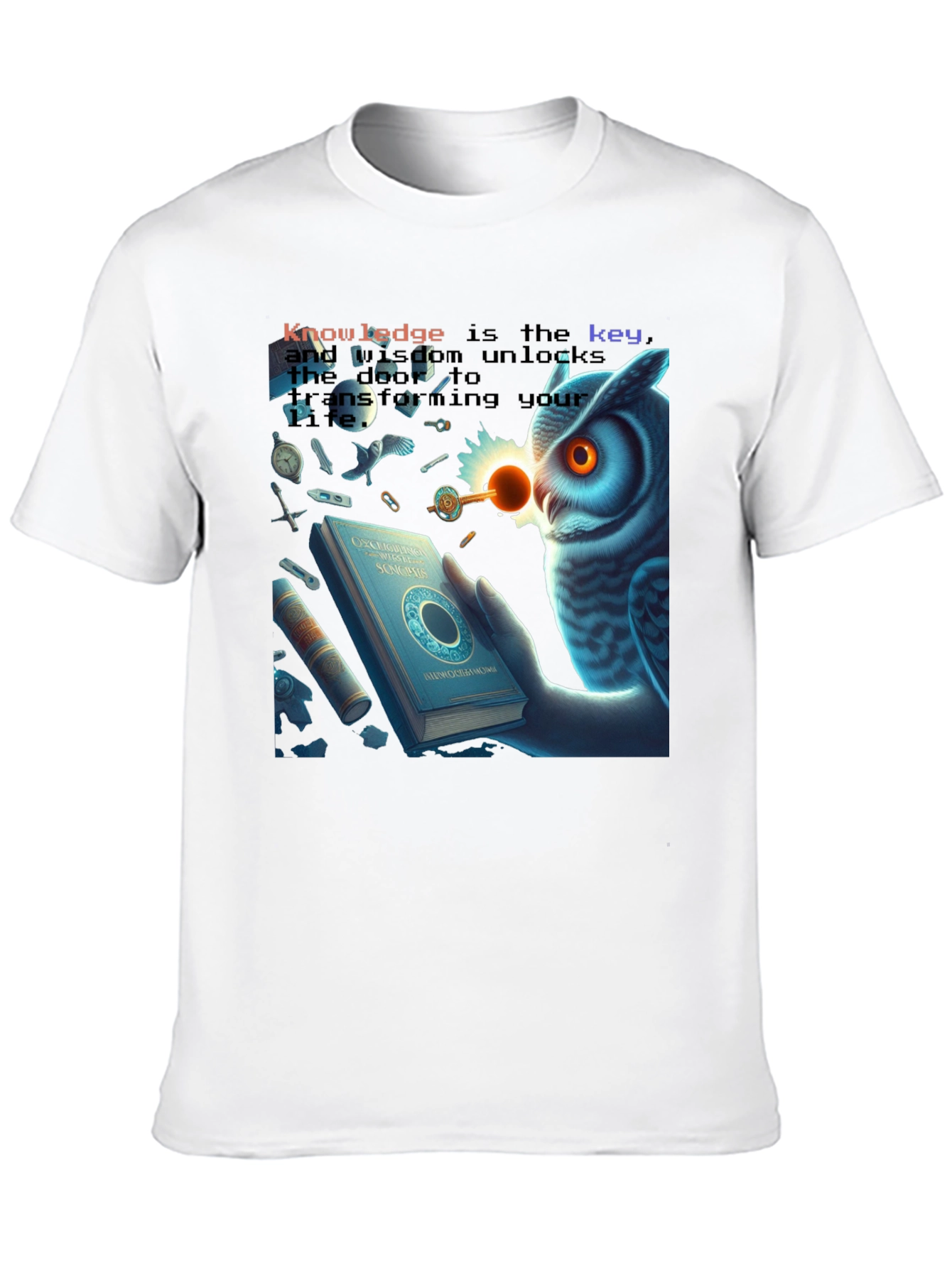 Knowledge Key Owl T-Shirt