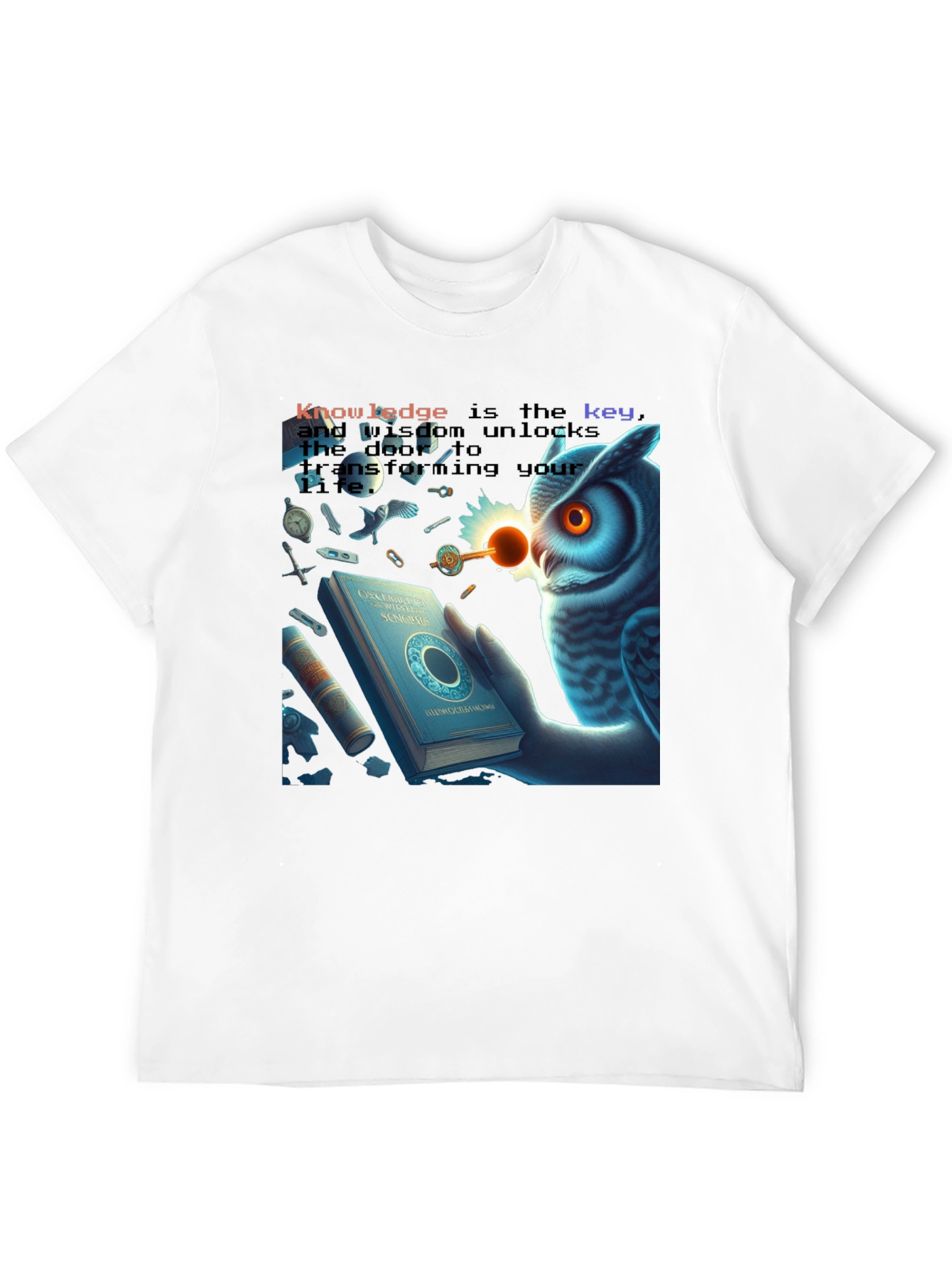 Knowledge Key Owl T-Shirt