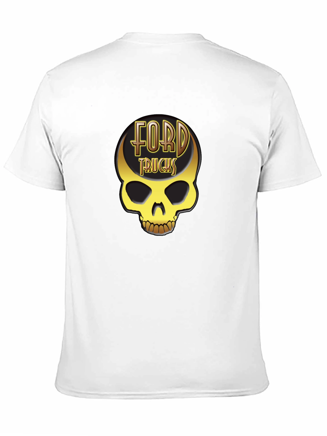 Ford Trucks Skull T-Shirt - Golden Graphic Tee