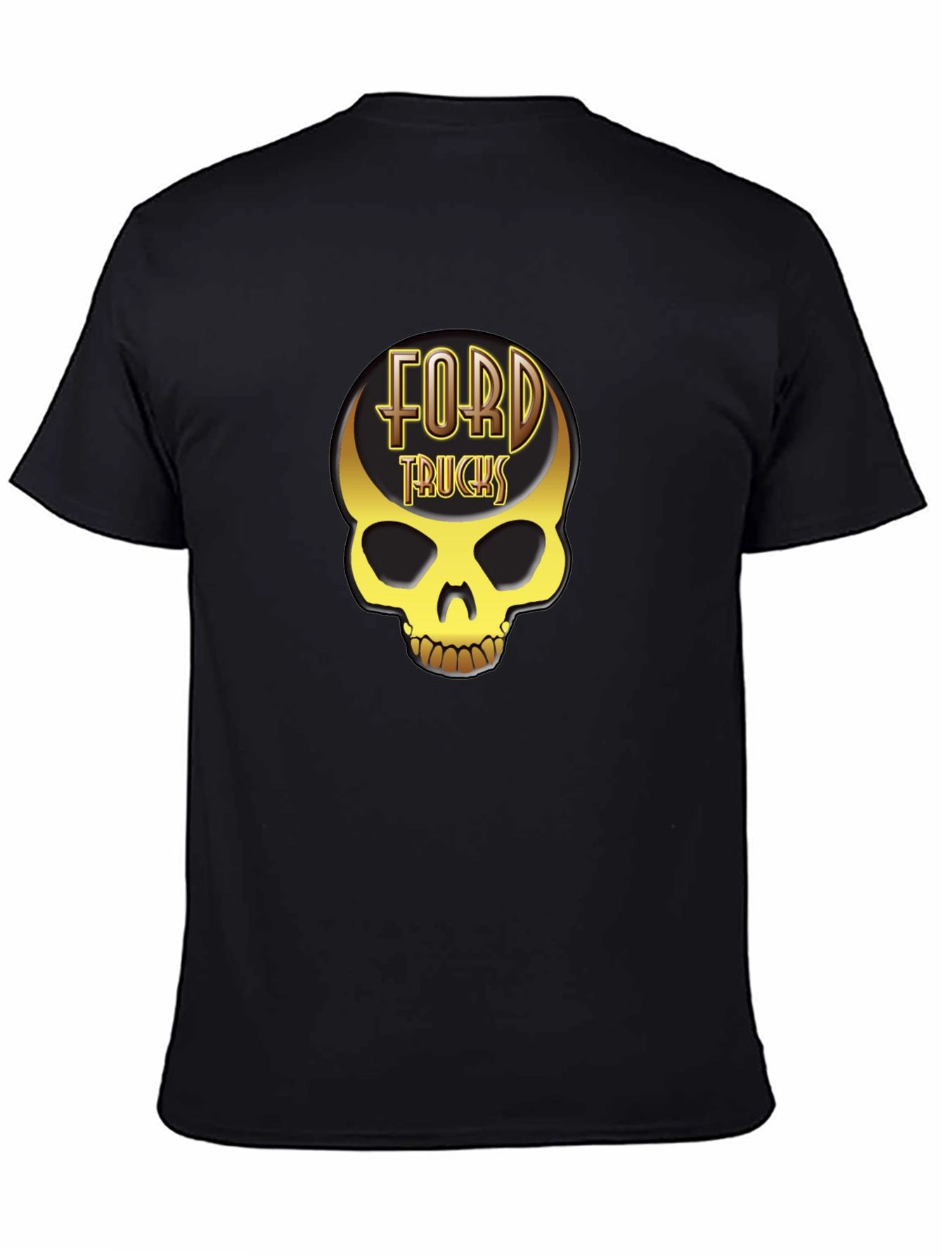 Ford Trucks Skull T-Shirt - Golden Graphic Tee