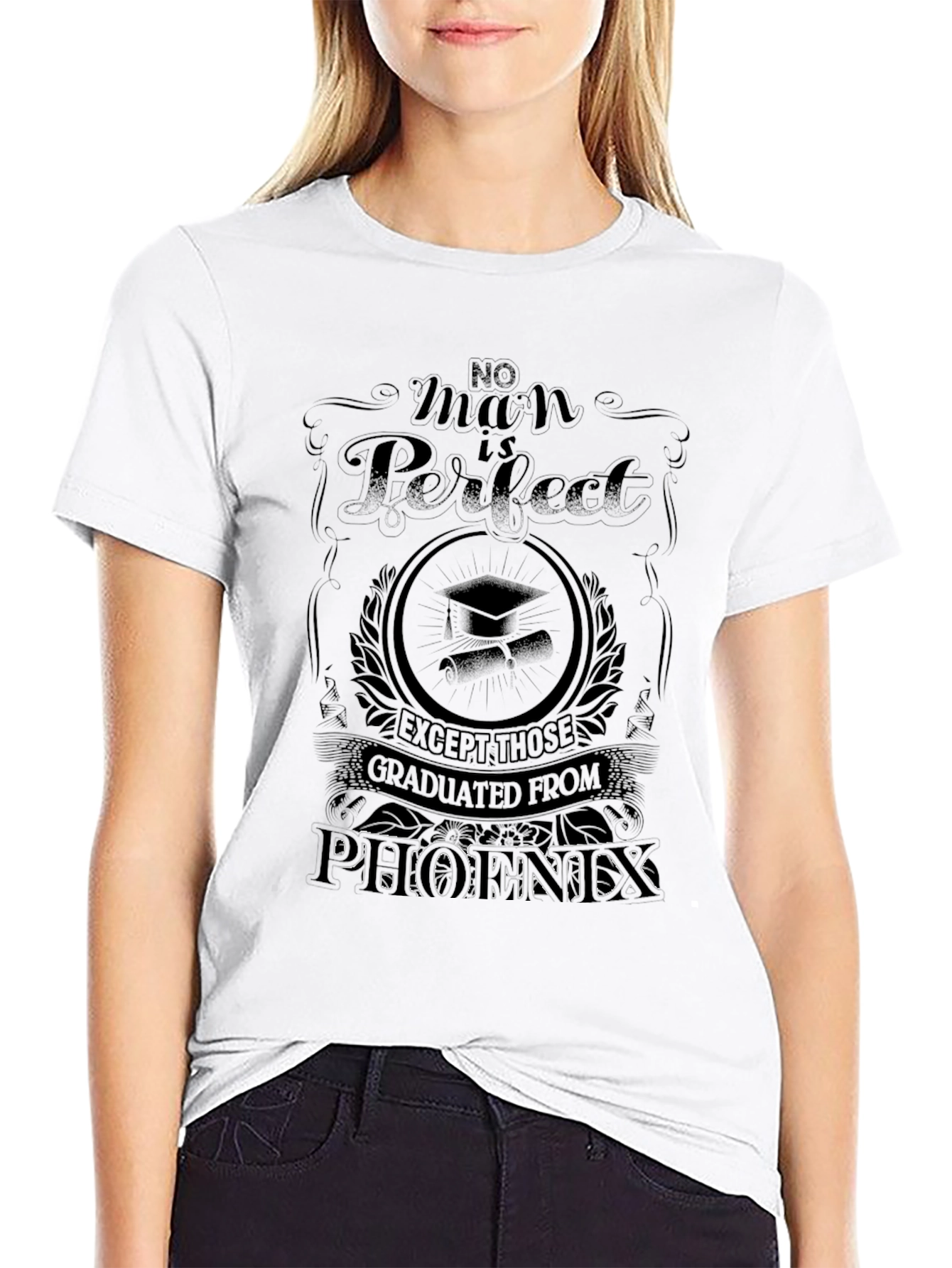 No Man Is Perfect Phoenix Graduate T-Shirt