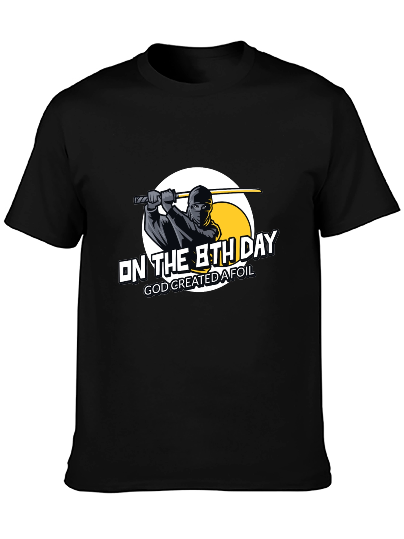 On the 8th Day Ninja Graphic T-Shirt
