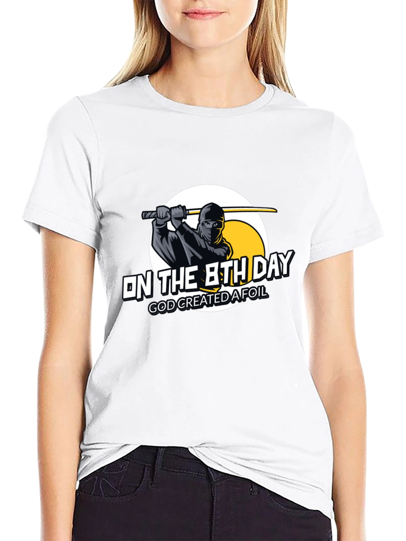 On the 8th Day Ninja Graphic T-Shirt