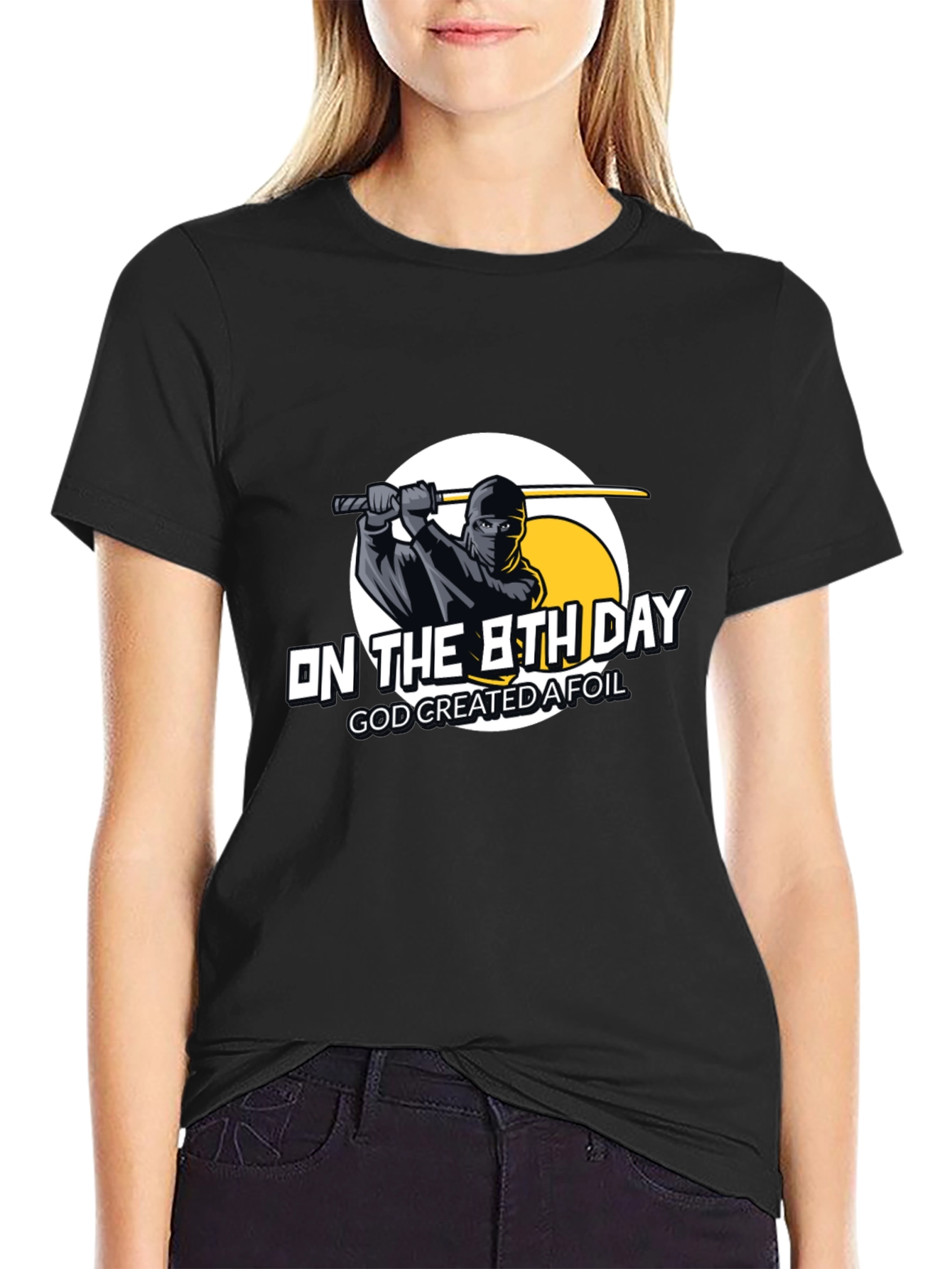 On the 8th Day Ninja Graphic T-Shirt