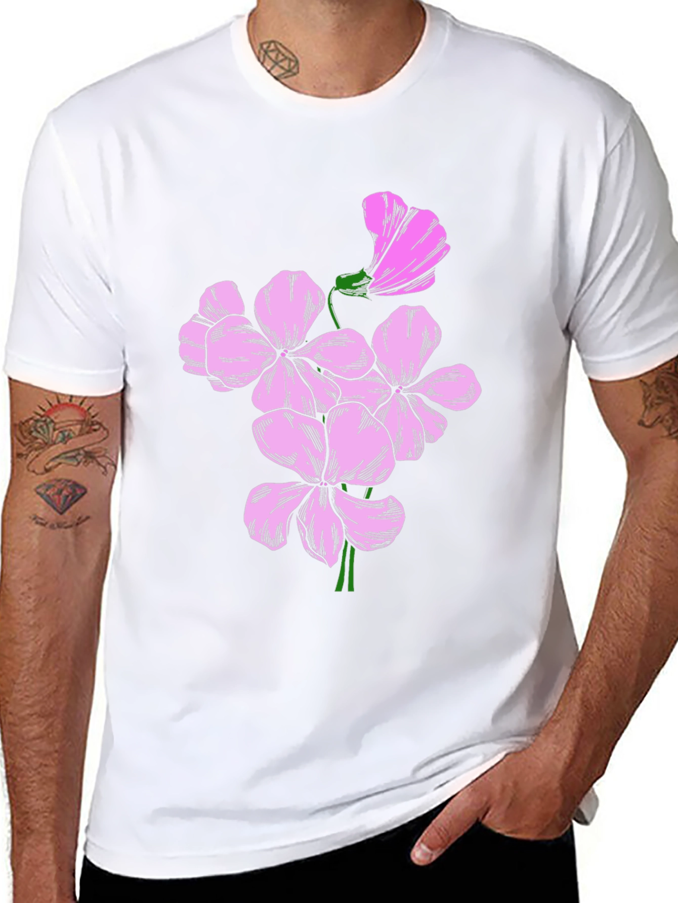 Floral Graphic Print Tee