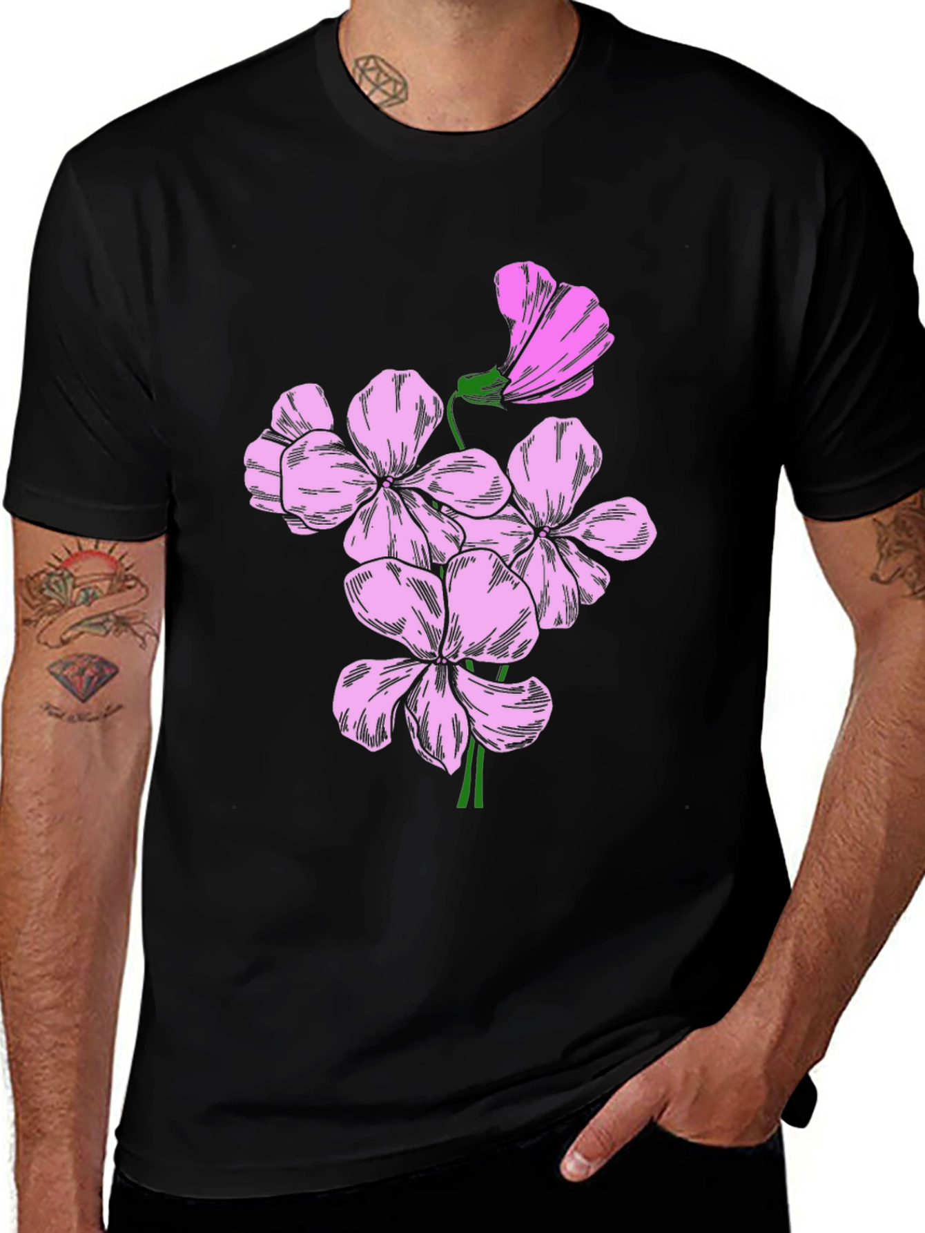 Floral Graphic Print Tee