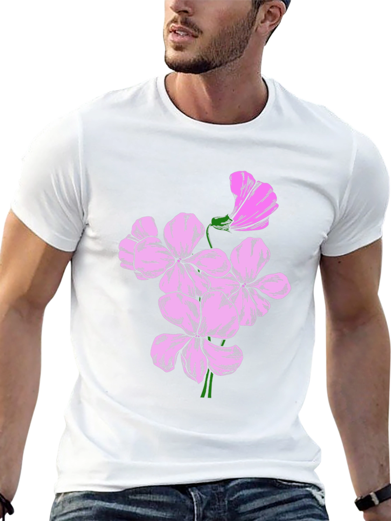 Floral Graphic Print Tee