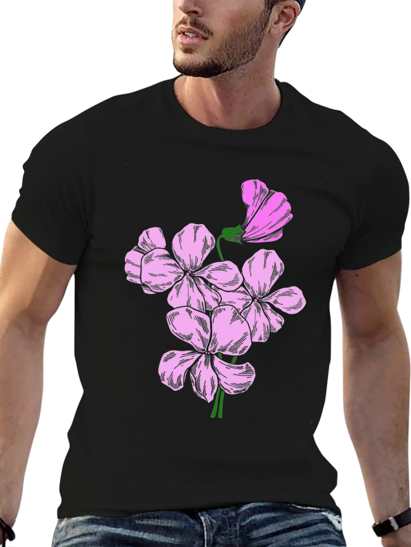 Floral Graphic Print Tee