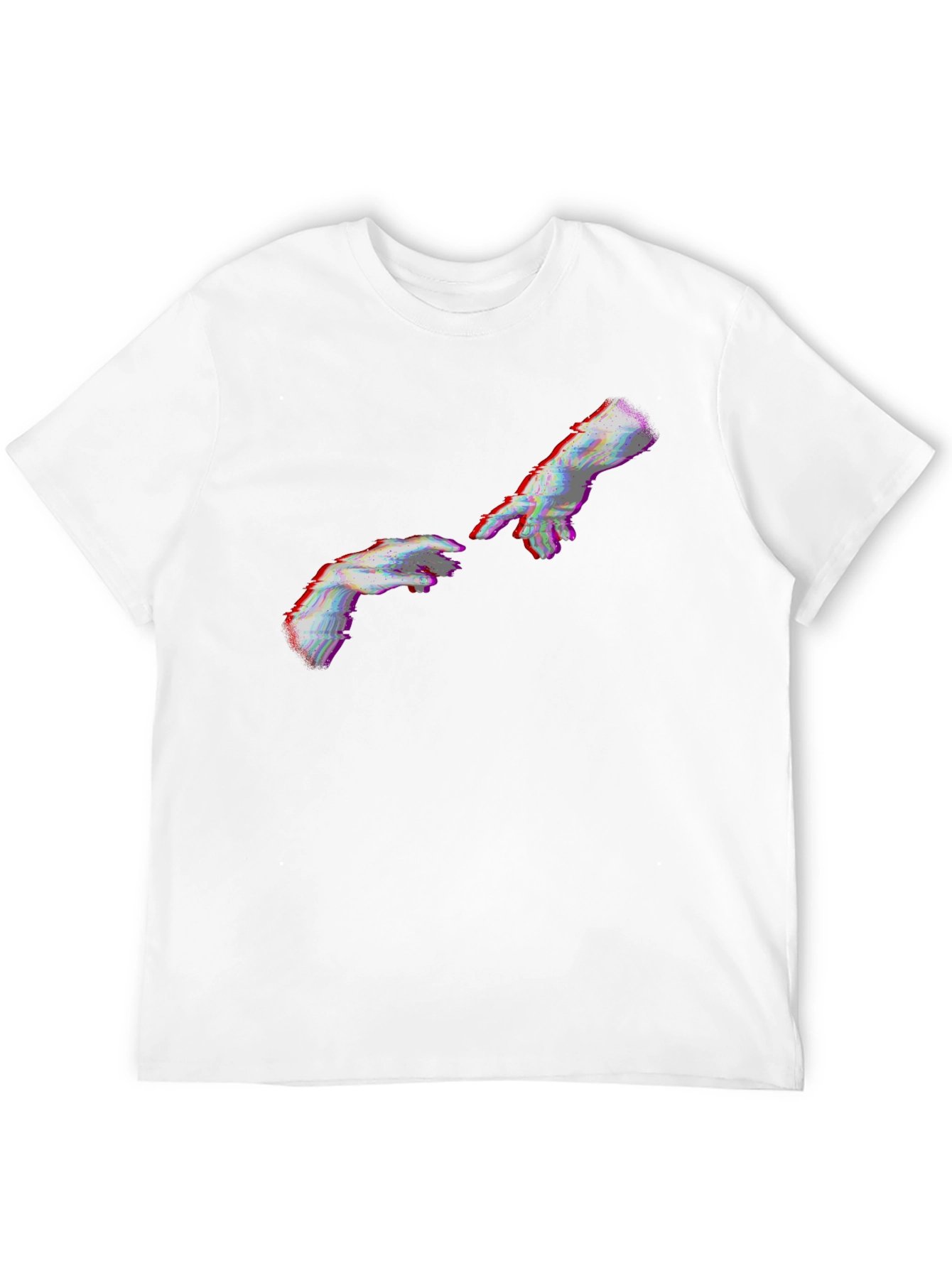 Creation of Adam Glitch T-Shirt - Black