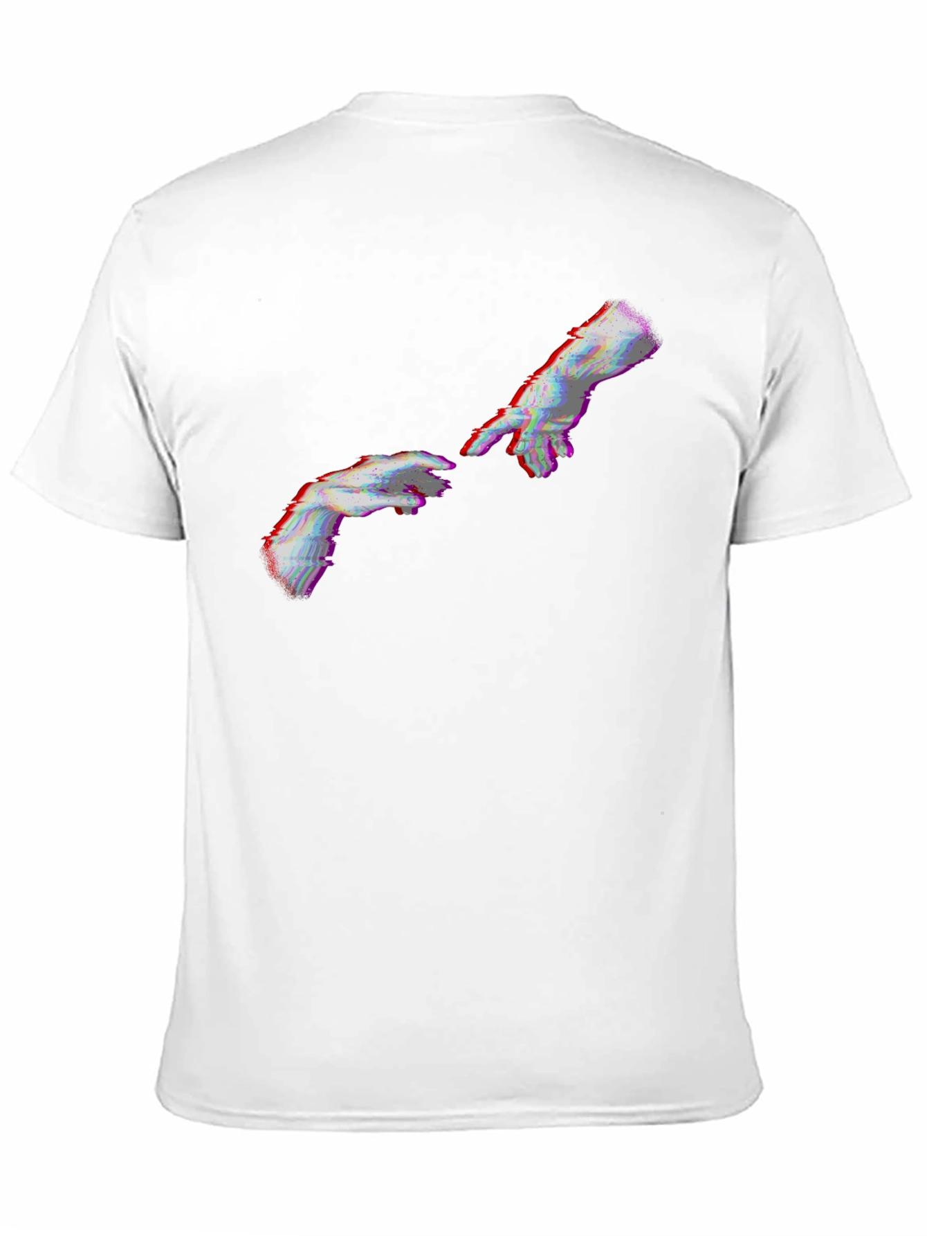 Creation of Adam Glitch T-Shirt - Black